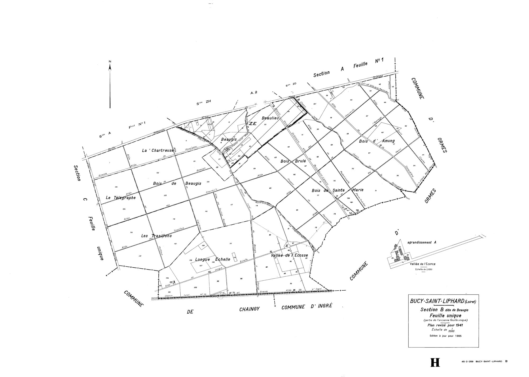 Bucy-Saint-Liphard - Sections