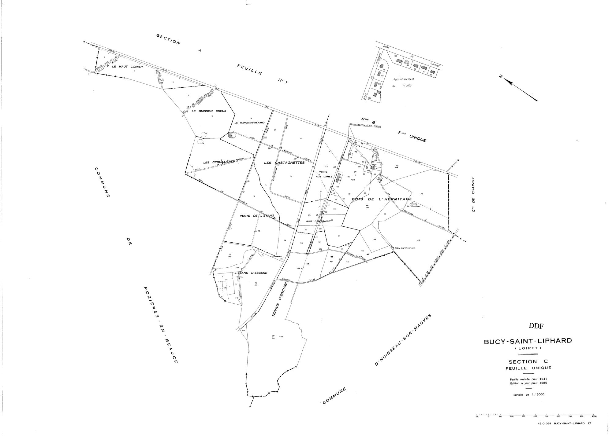 Bucy-Saint-Liphard - Sections