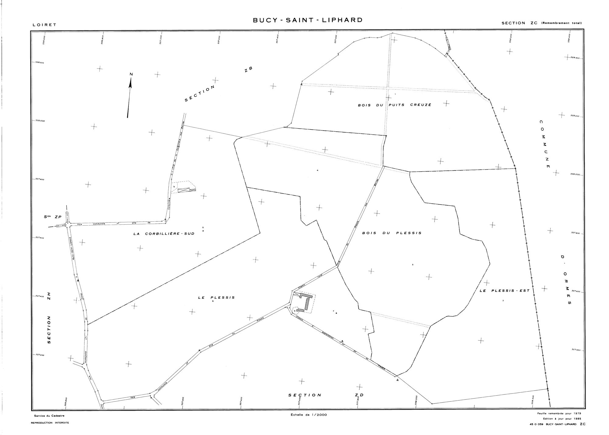 Bucy-Saint-Liphard - Sections