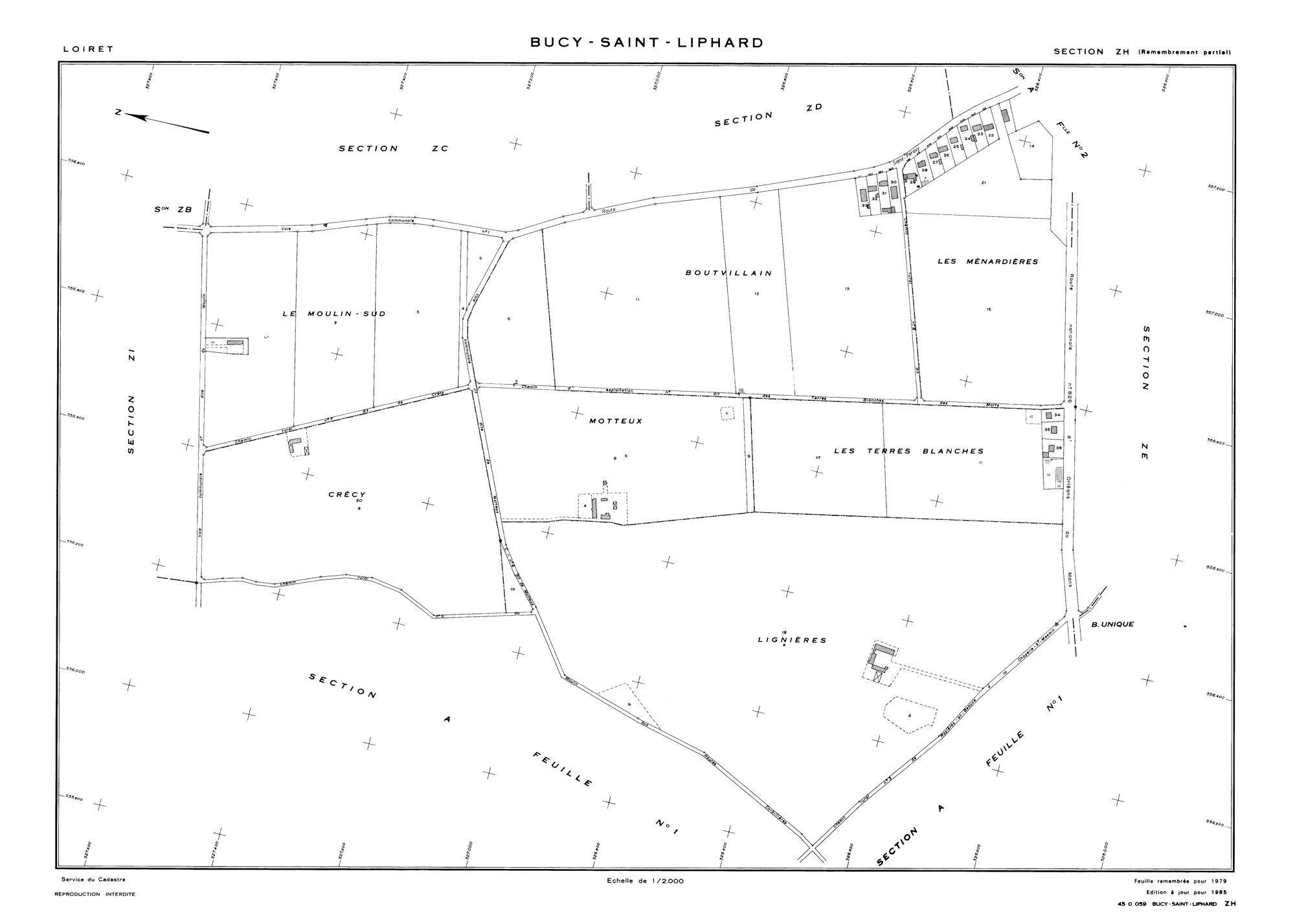 Bucy-Saint-Liphard - Sections