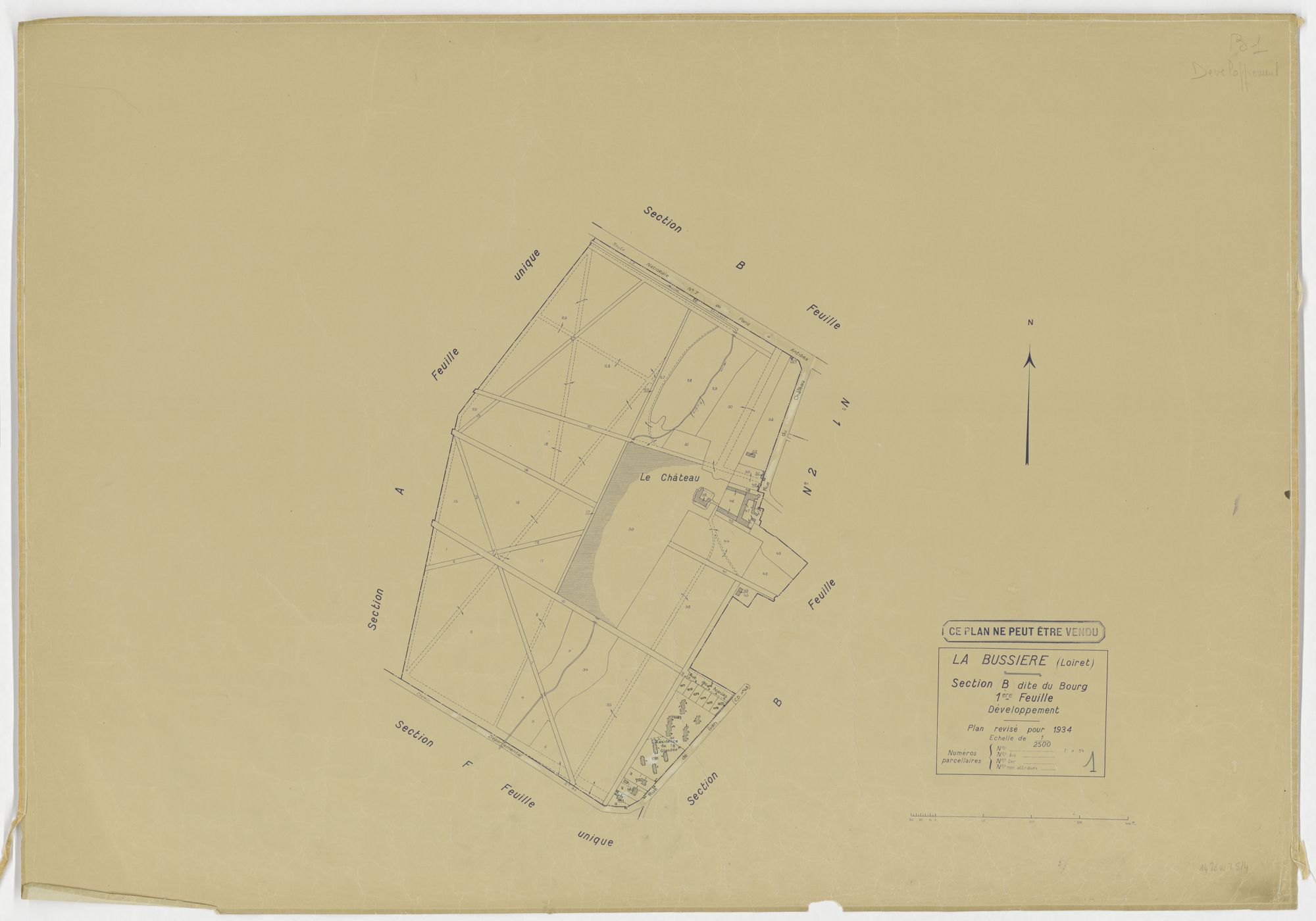 La Bussière - Sections