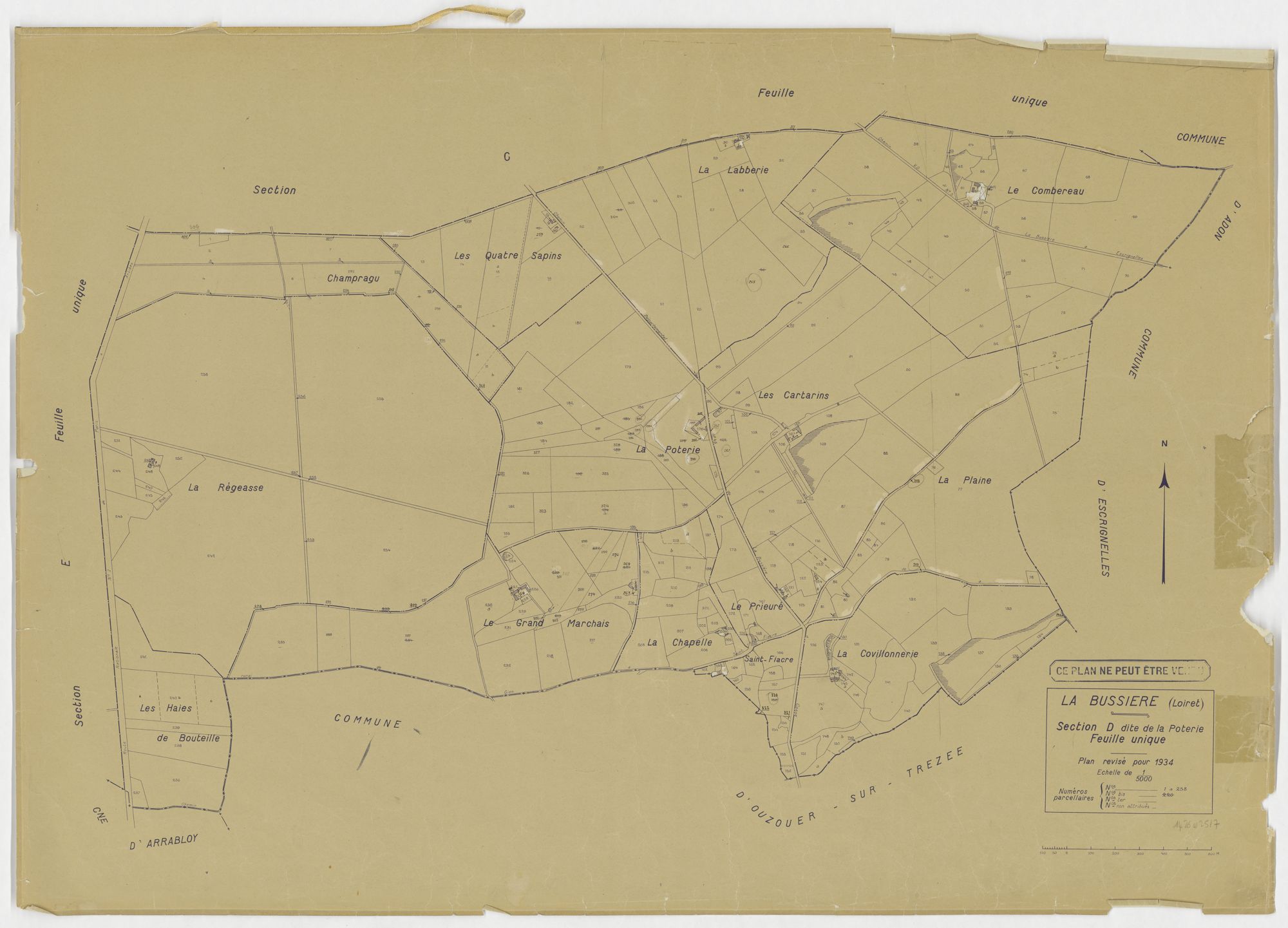 La Bussière - Sections