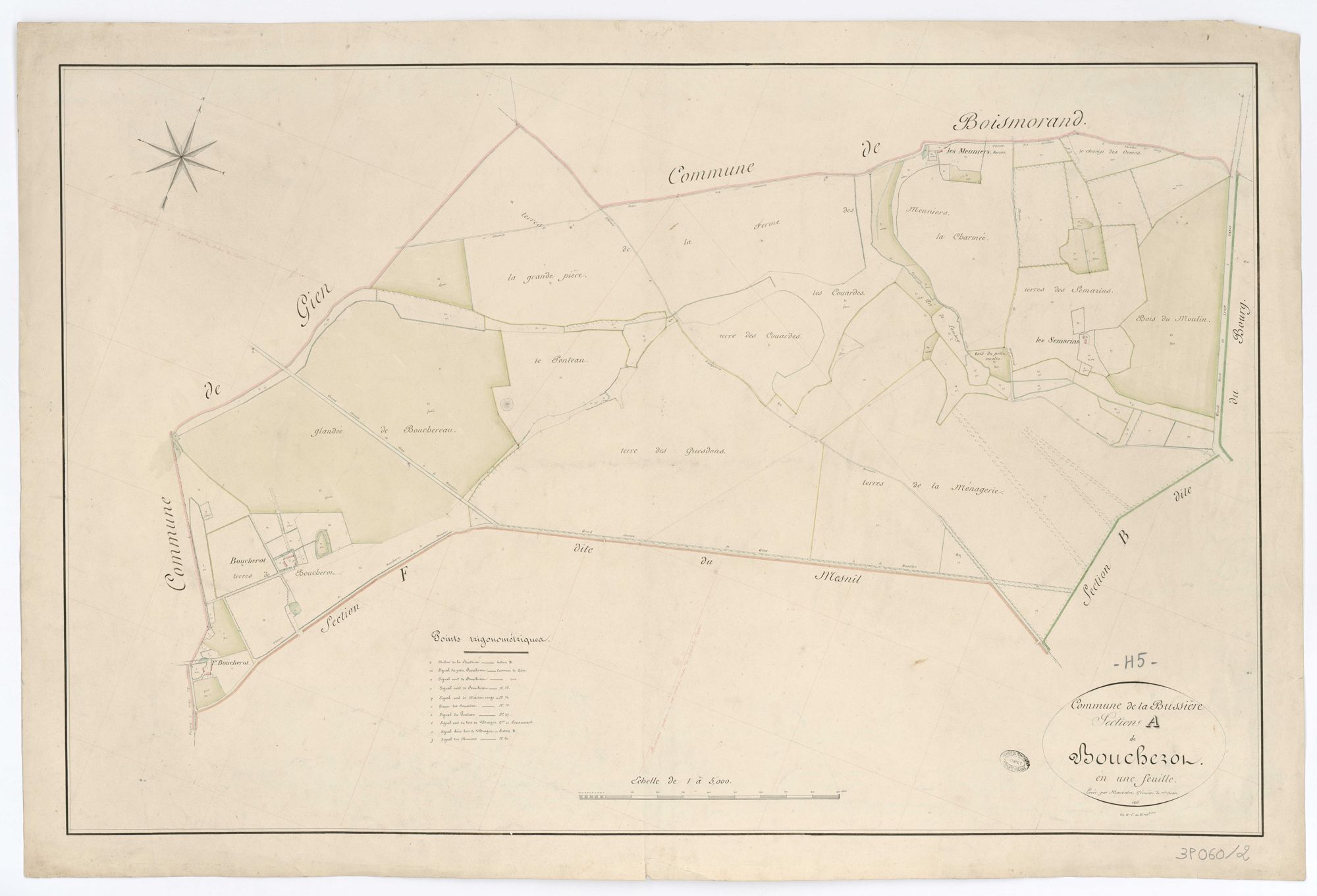La Bussière - Sections