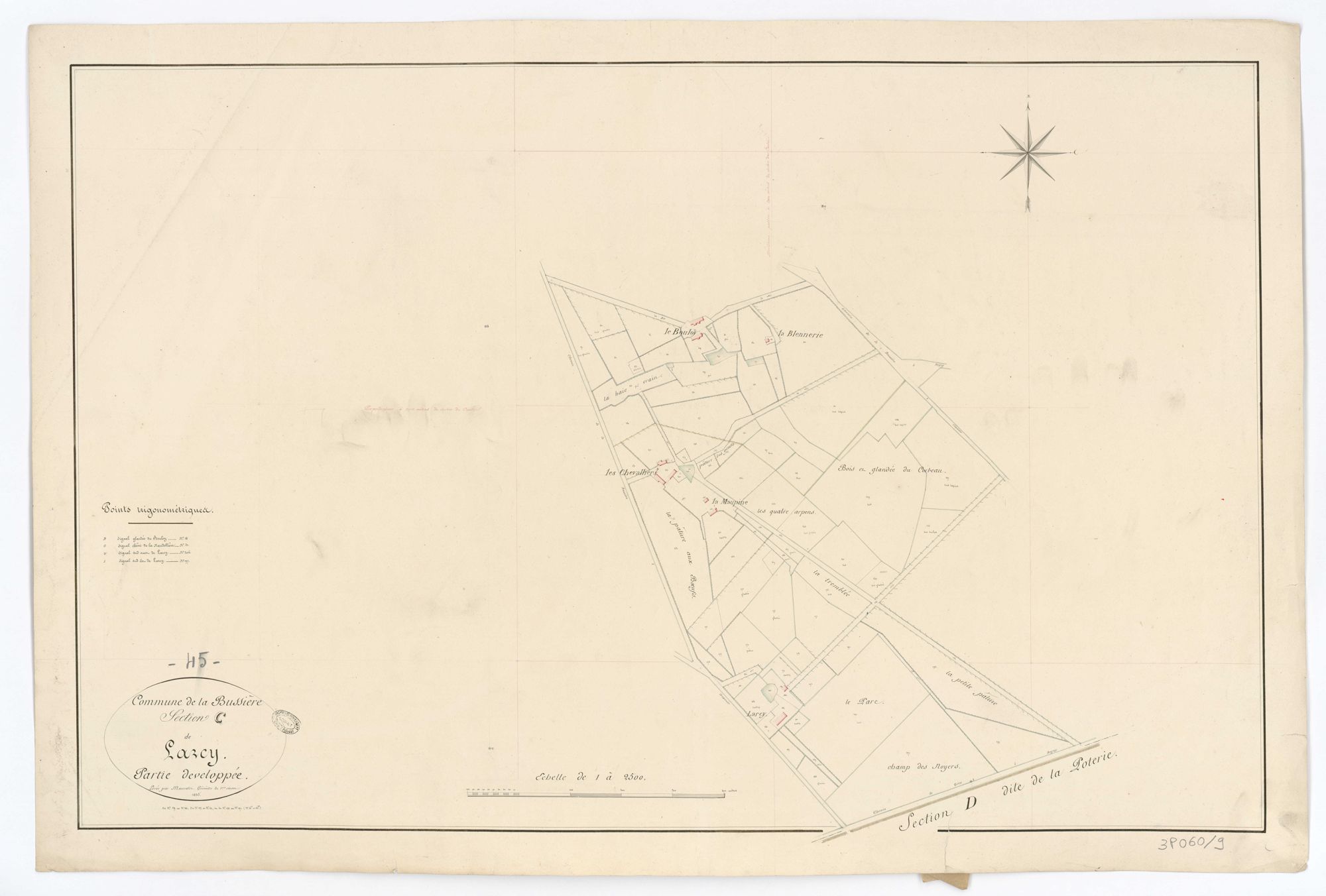 La Bussière - Sections