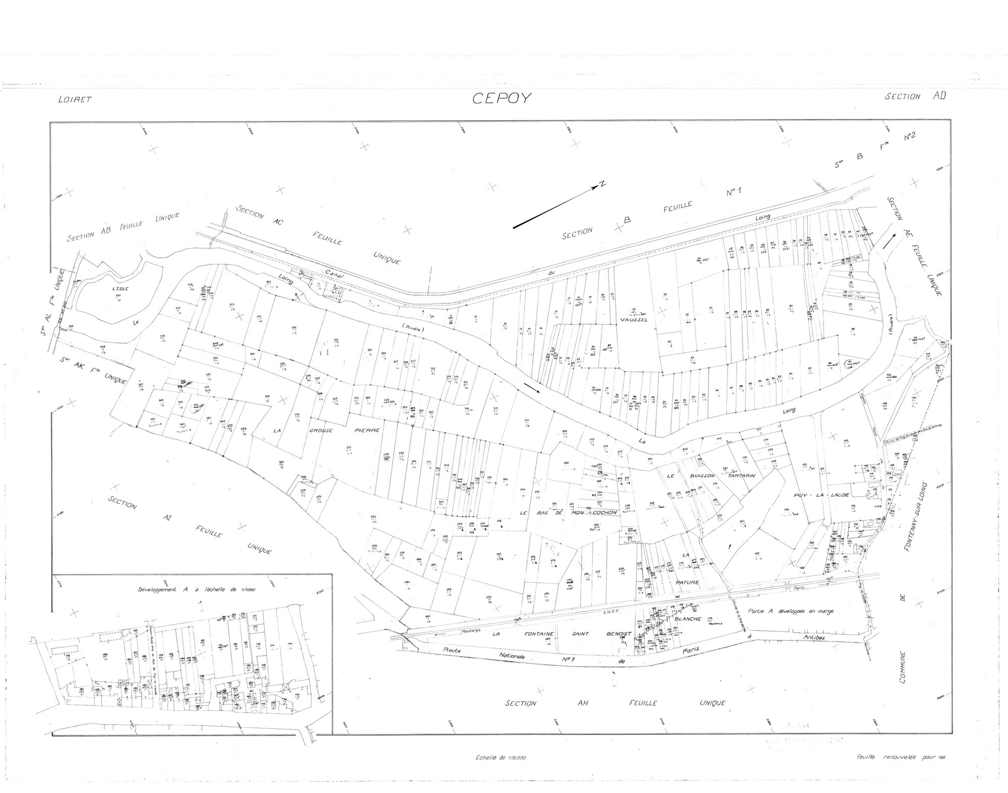 Cepoy - Sections