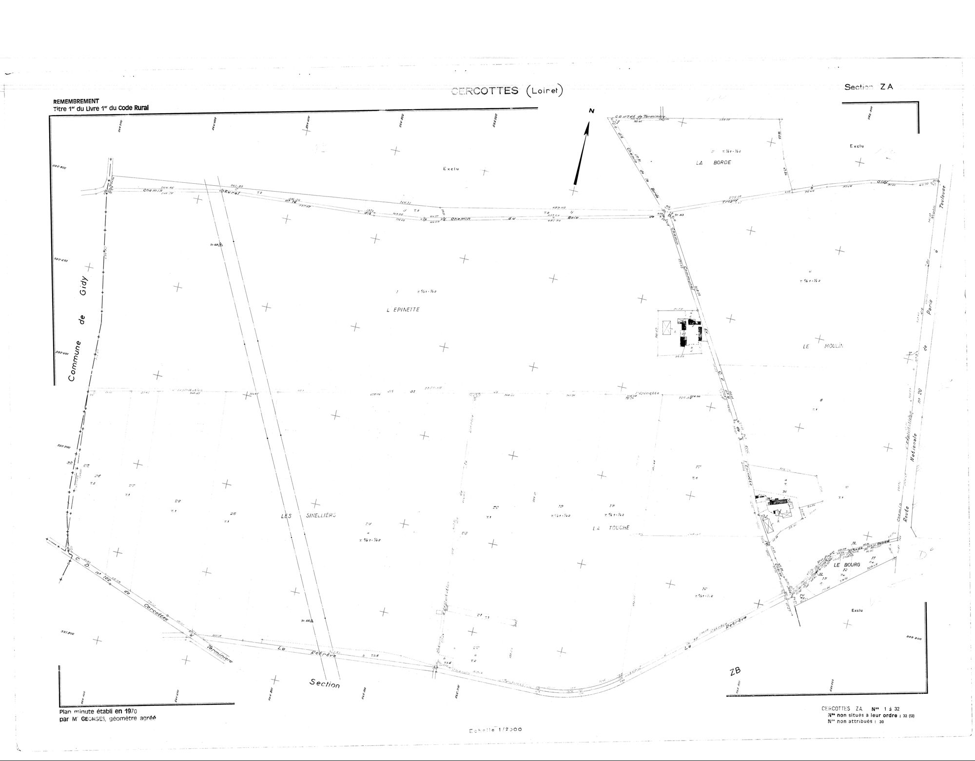 Cercottes - Sections
