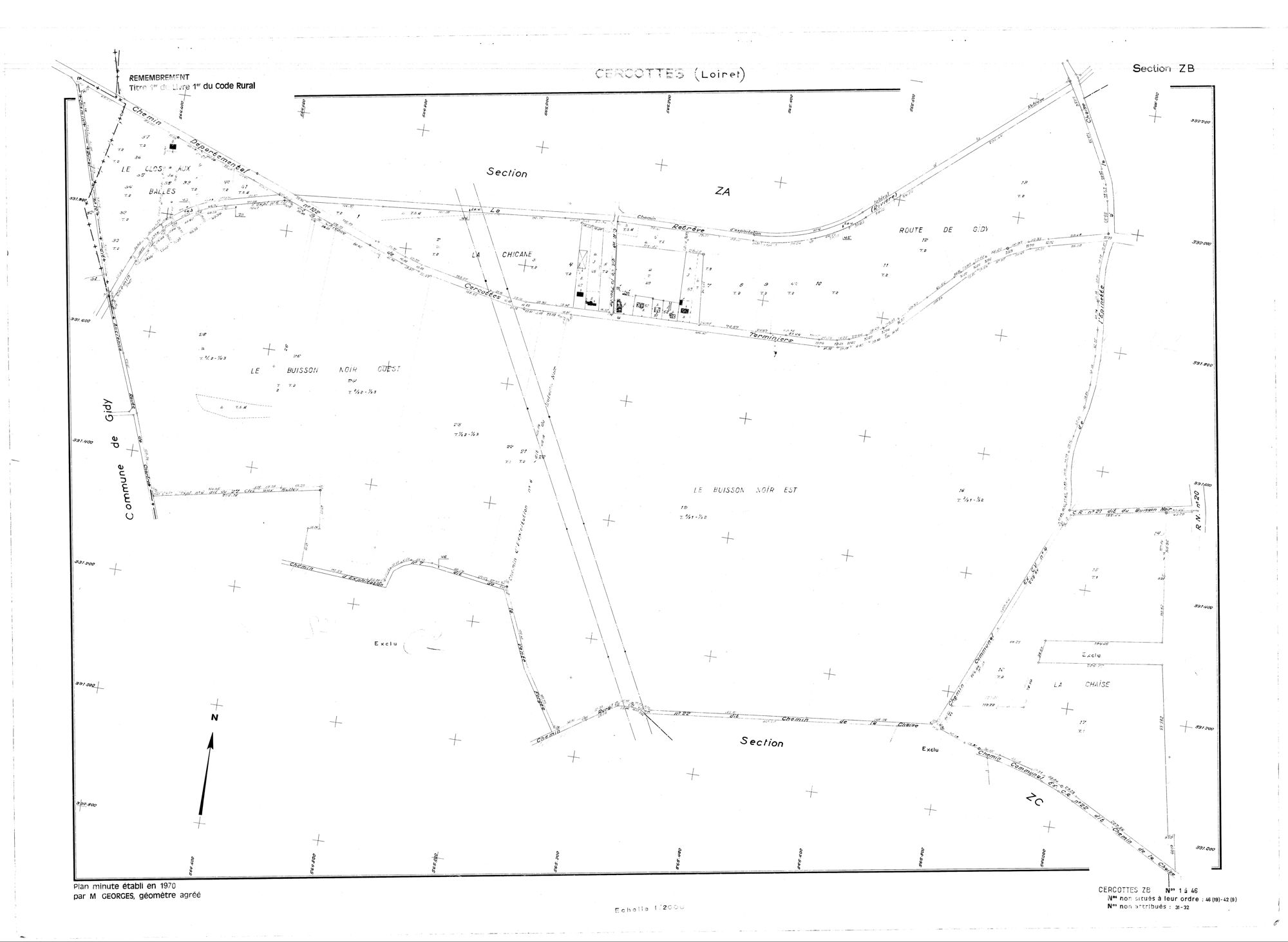 Cercottes - Sections