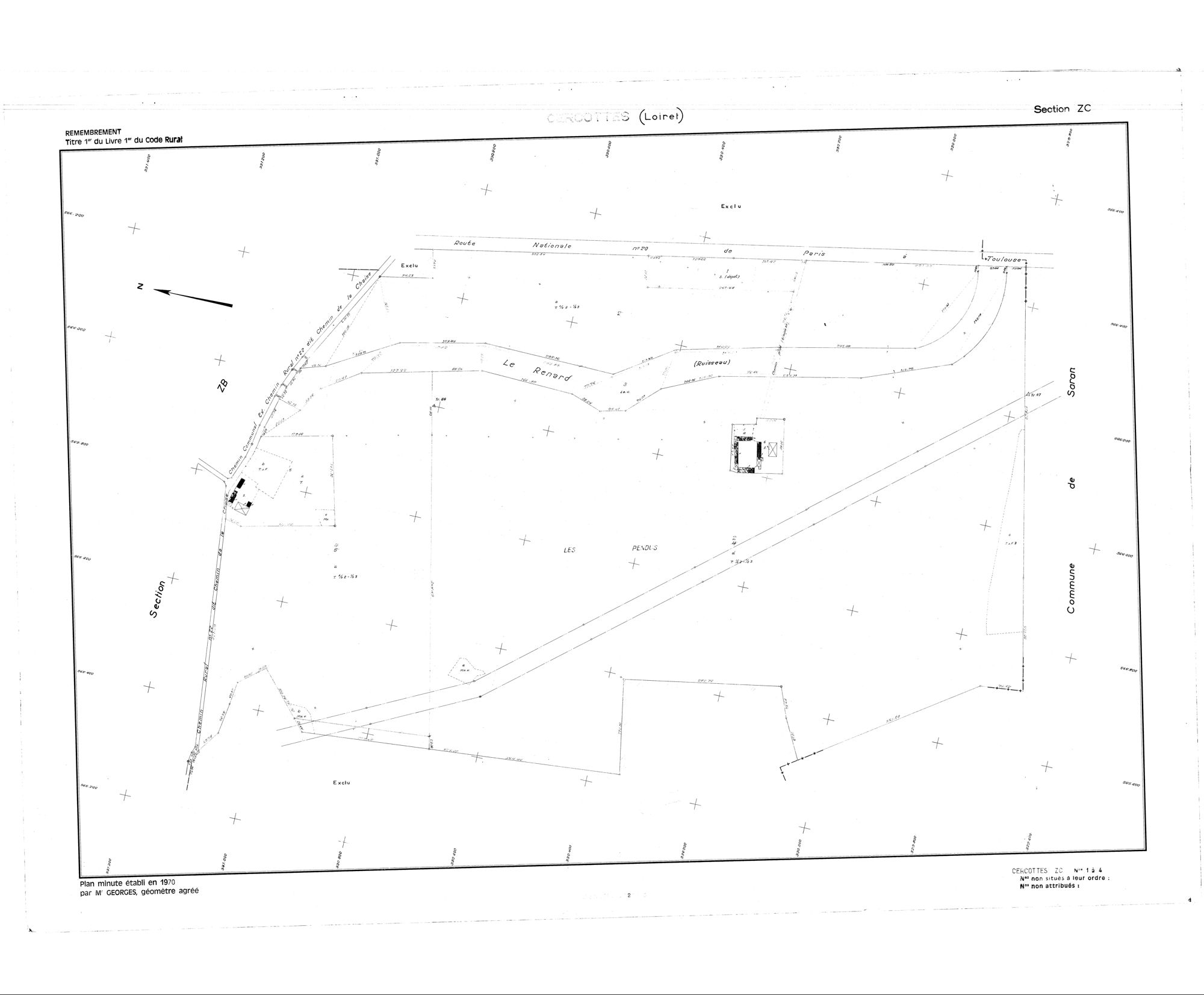 Cercottes - Sections