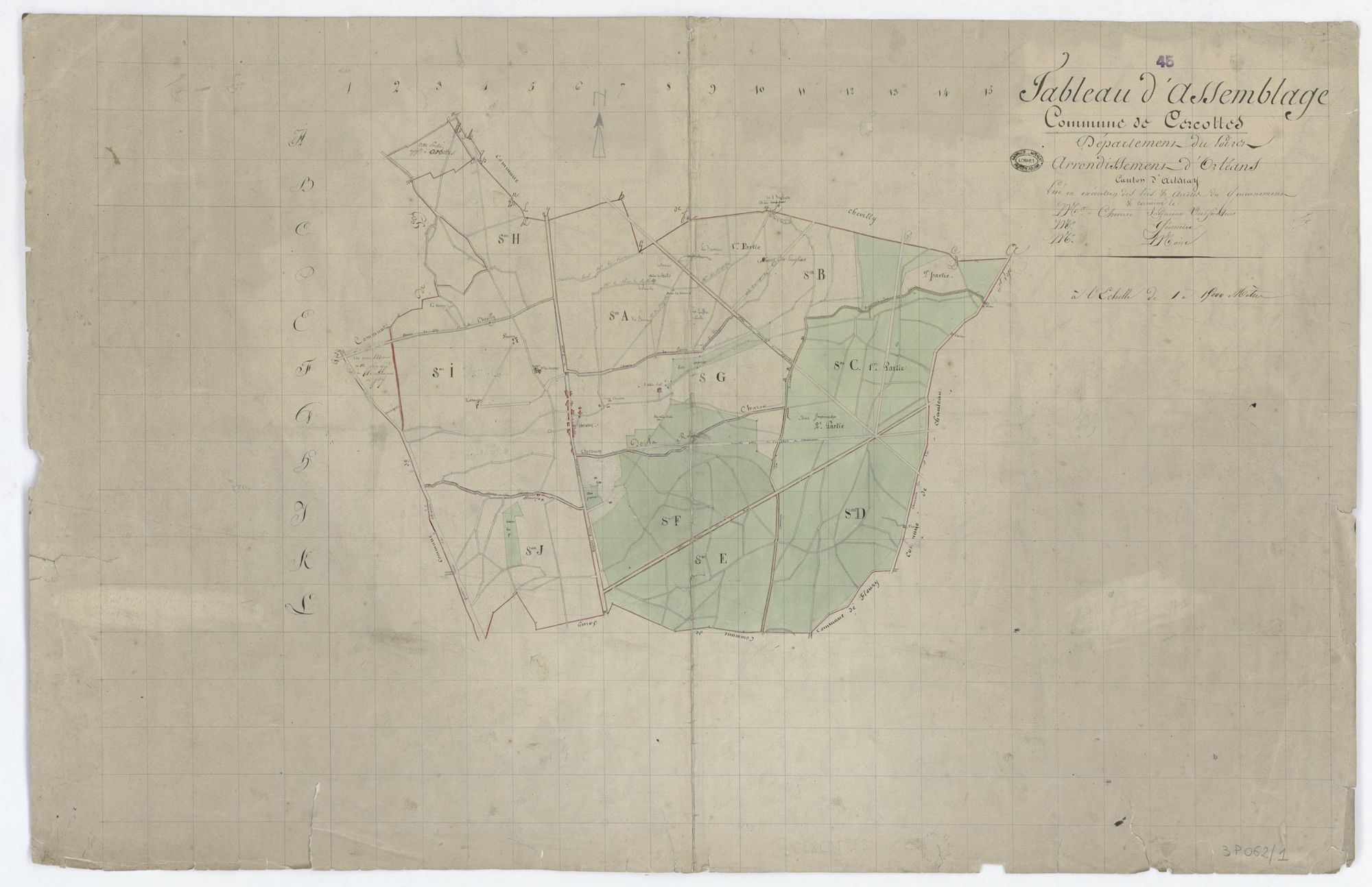 Cercottes - Tableau d'assemblage