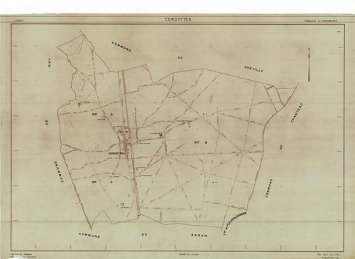Cercottes - Tableau d'assemblage