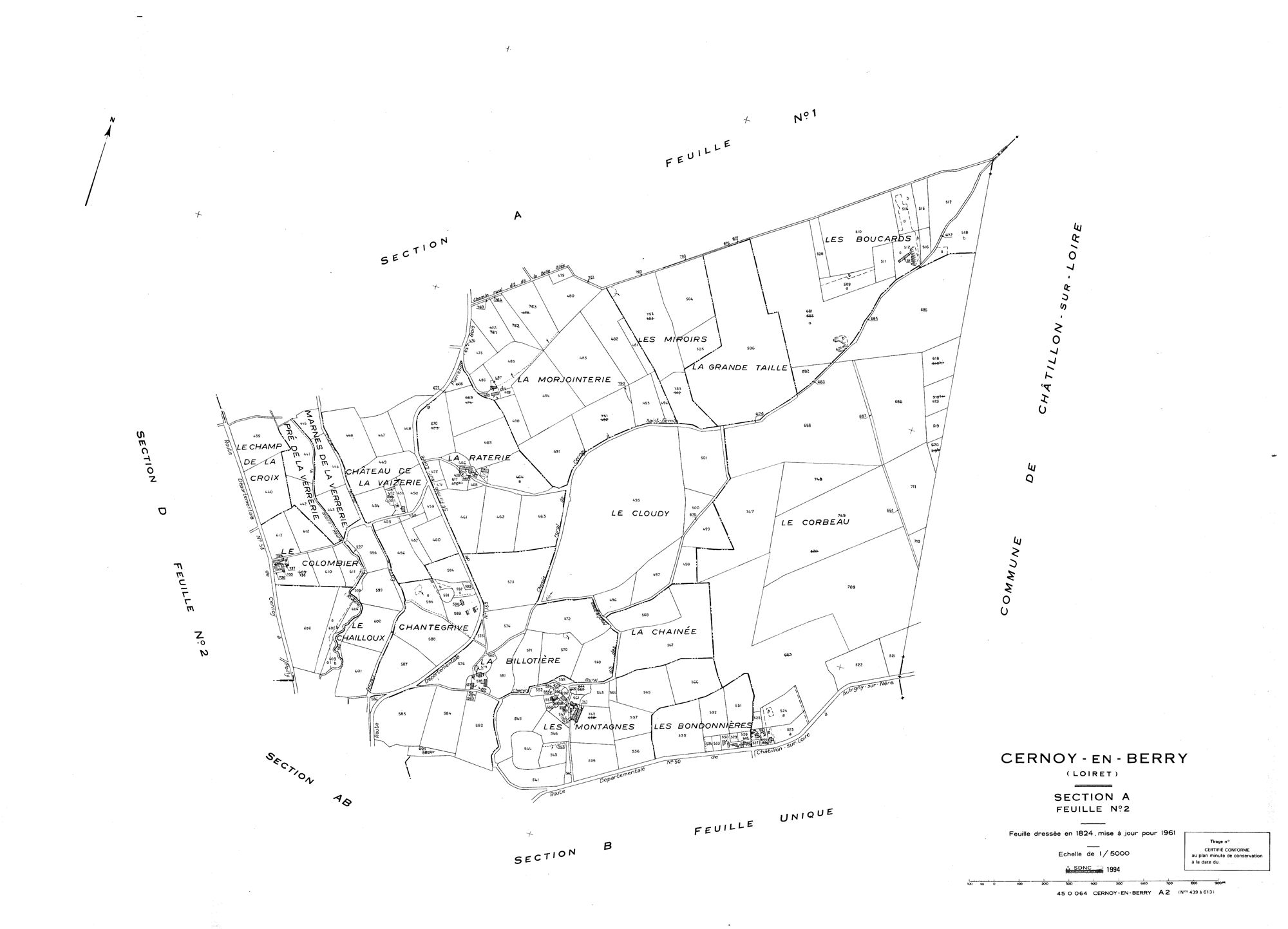 Cernoy-en-Berry - Sections