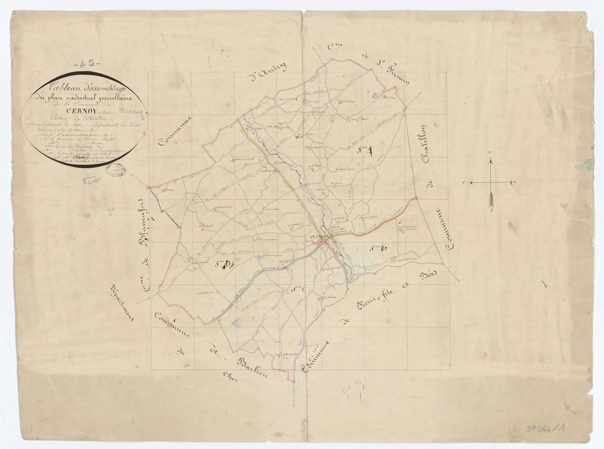 Cernoy-en-Berry - Tableau d'assemblage
