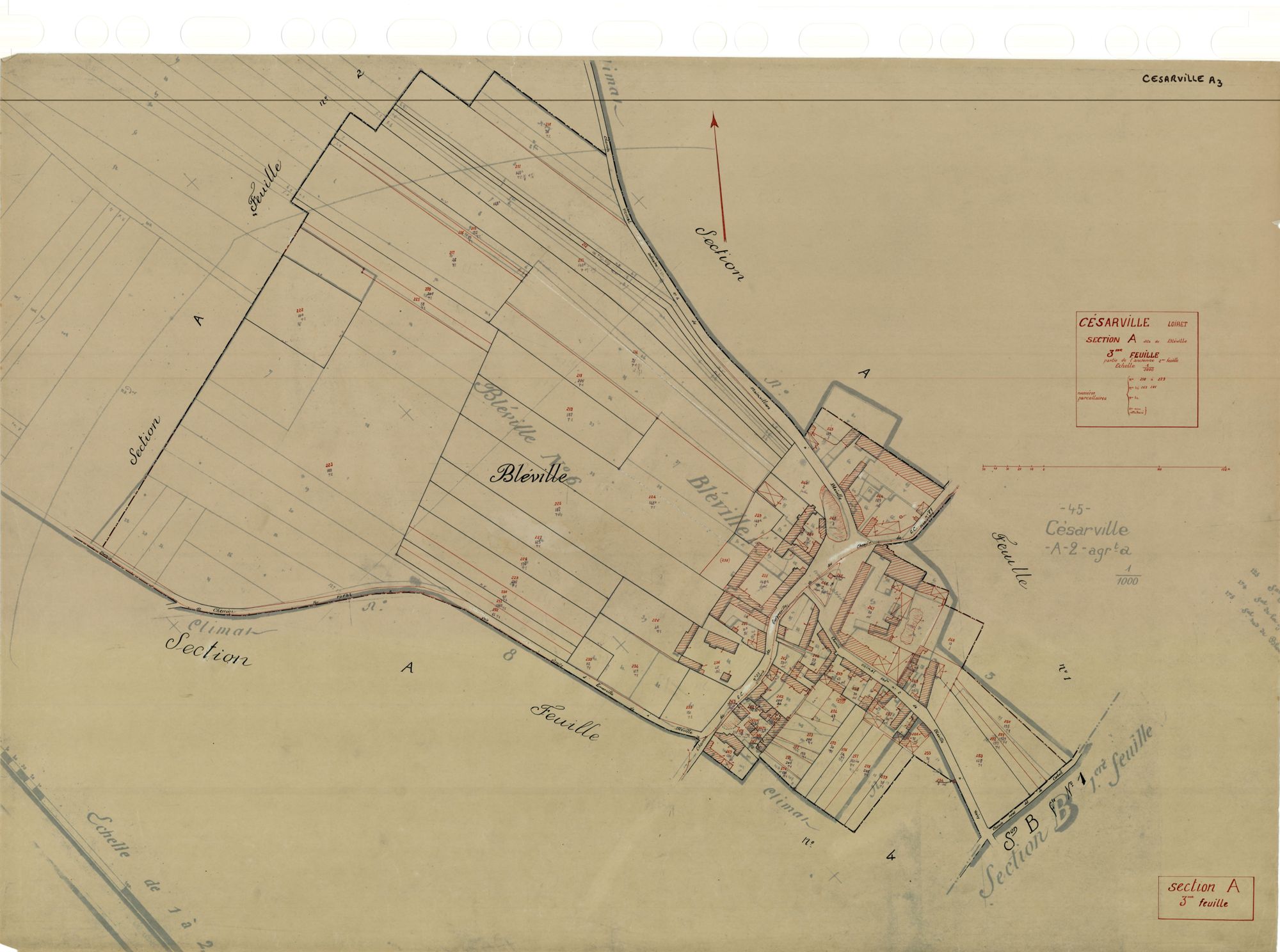 Césarville - Sections