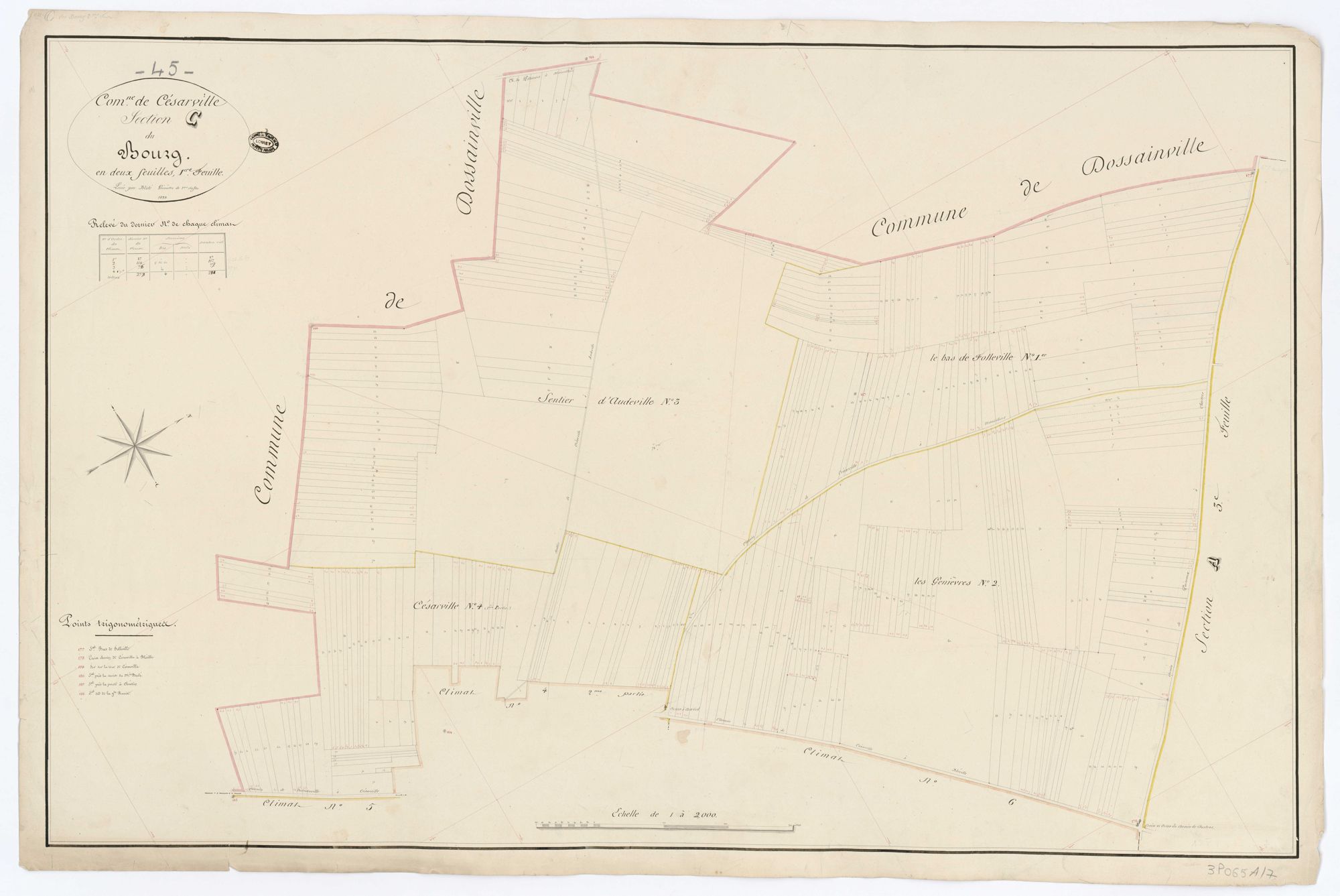 Césarville - Sections