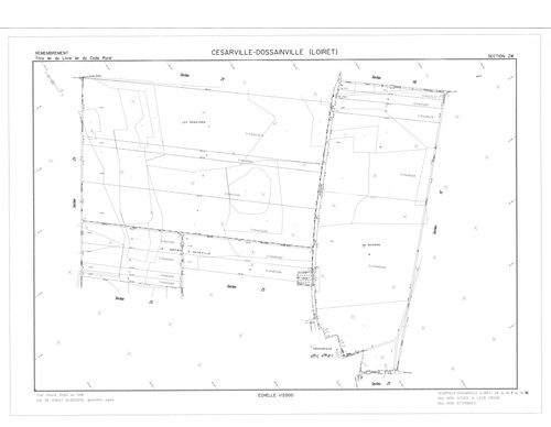 Césarville-Dossainville - Sections