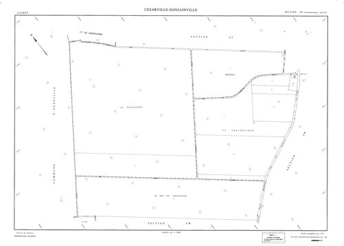Césarville-Dossainville - Sections
