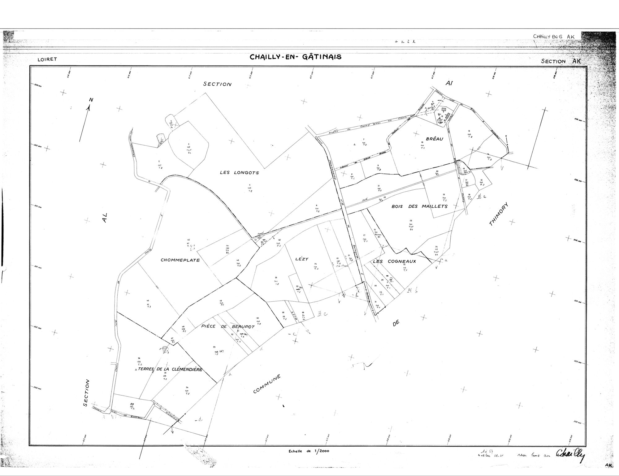 Chailly-en-Gâtinais - Sections