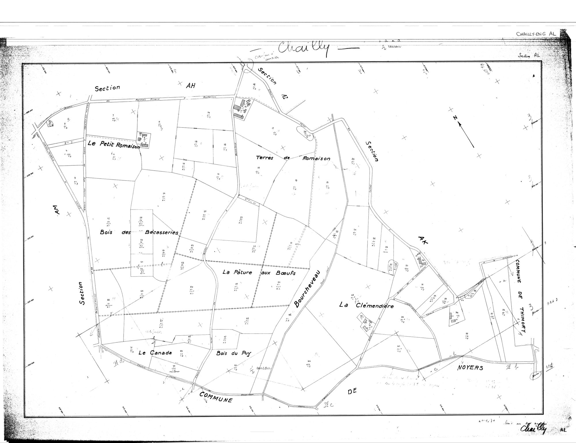 Chailly-en-Gâtinais - Sections