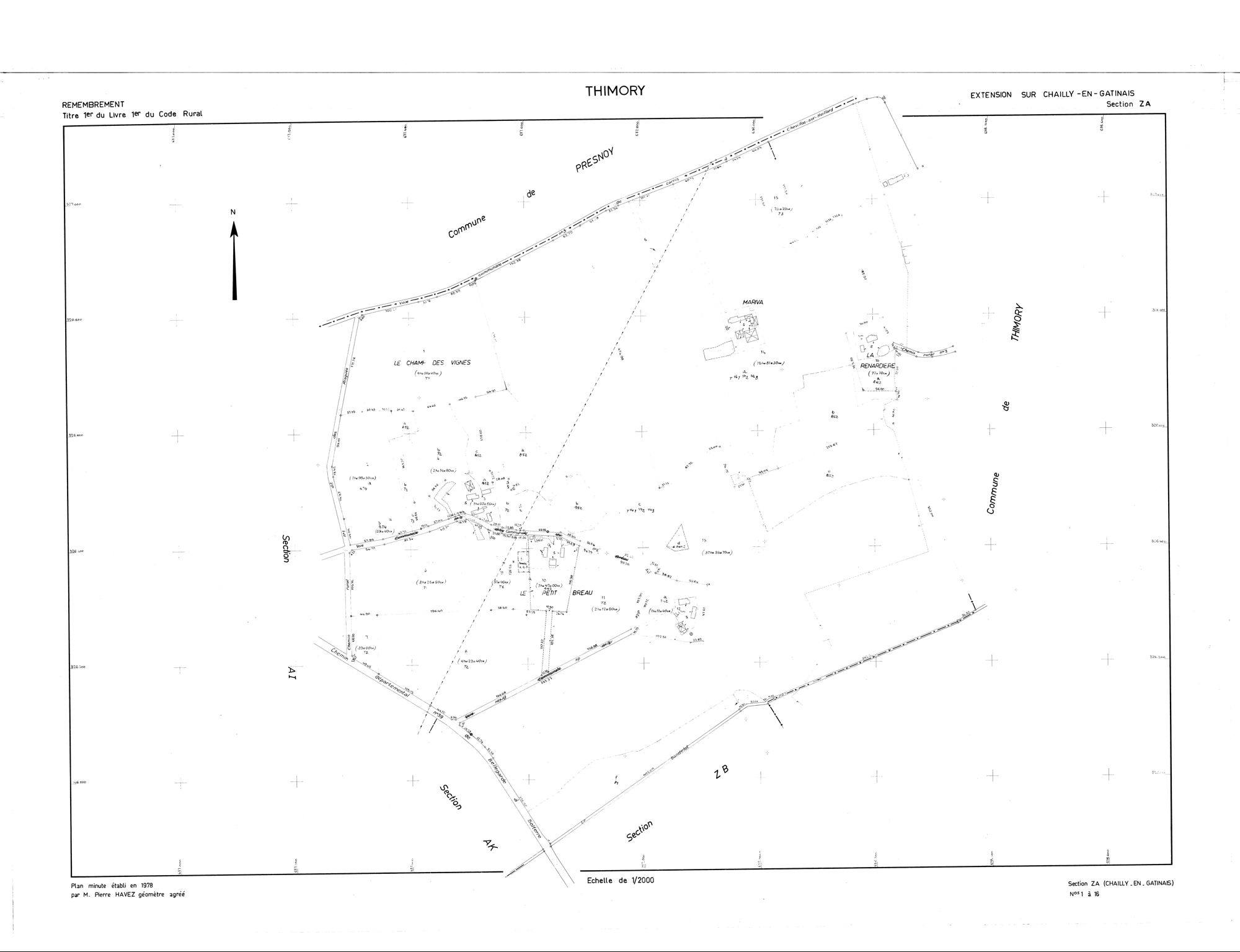 Chailly-en-Gâtinais - Sections
