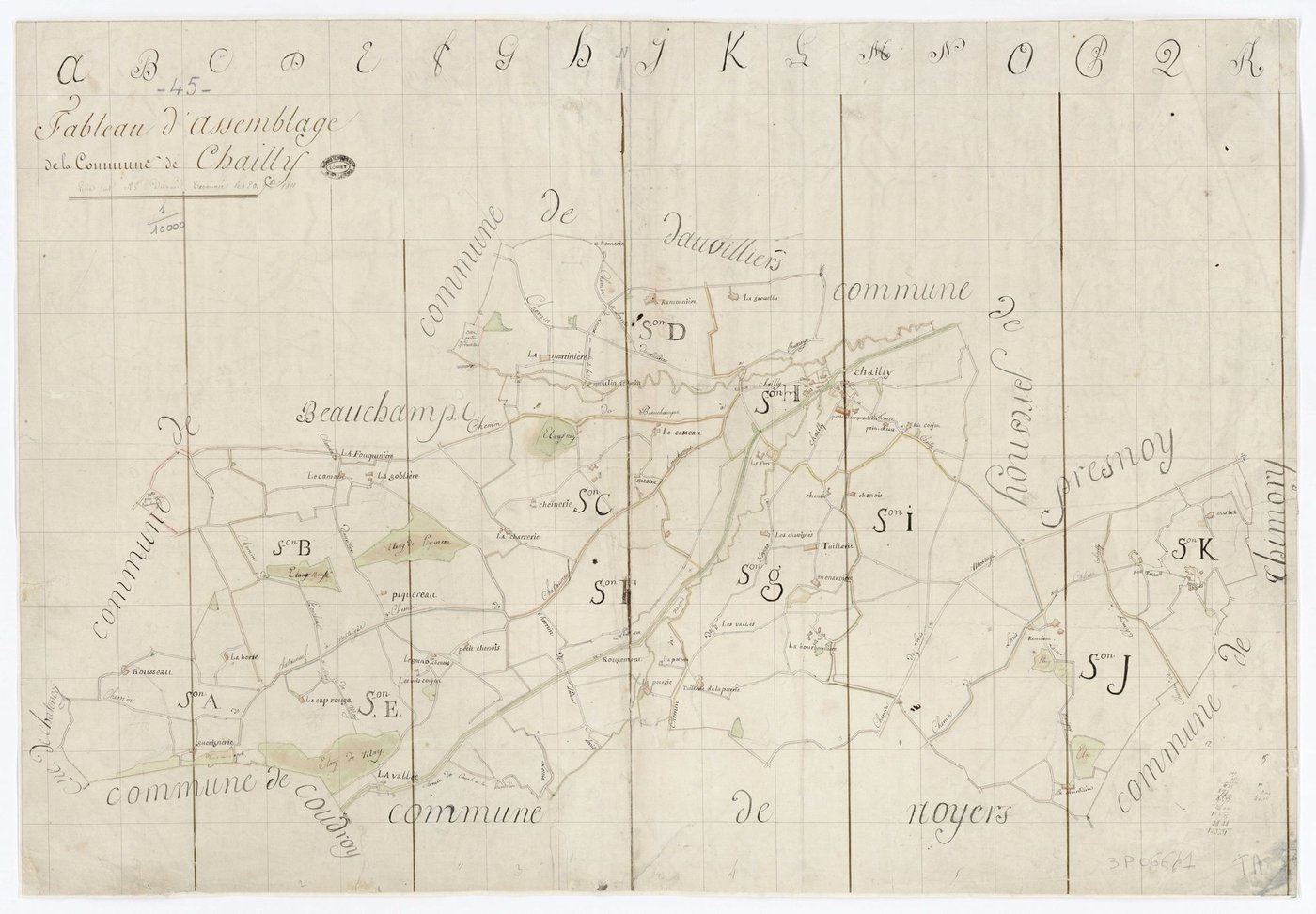 Chailly-en-Gâtinais - Tableau d'assemblage