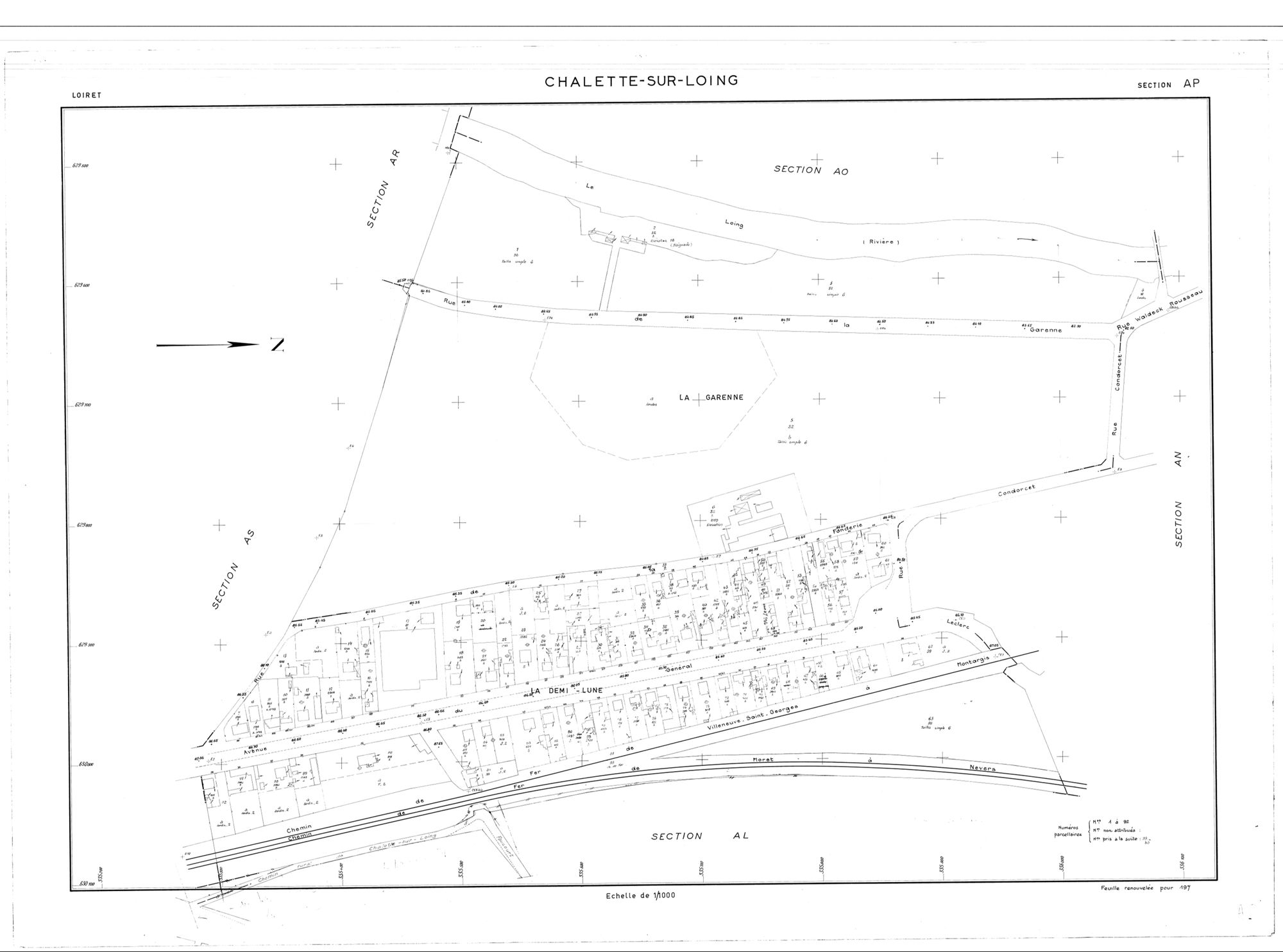 Châlette-sur-Loing - Sections