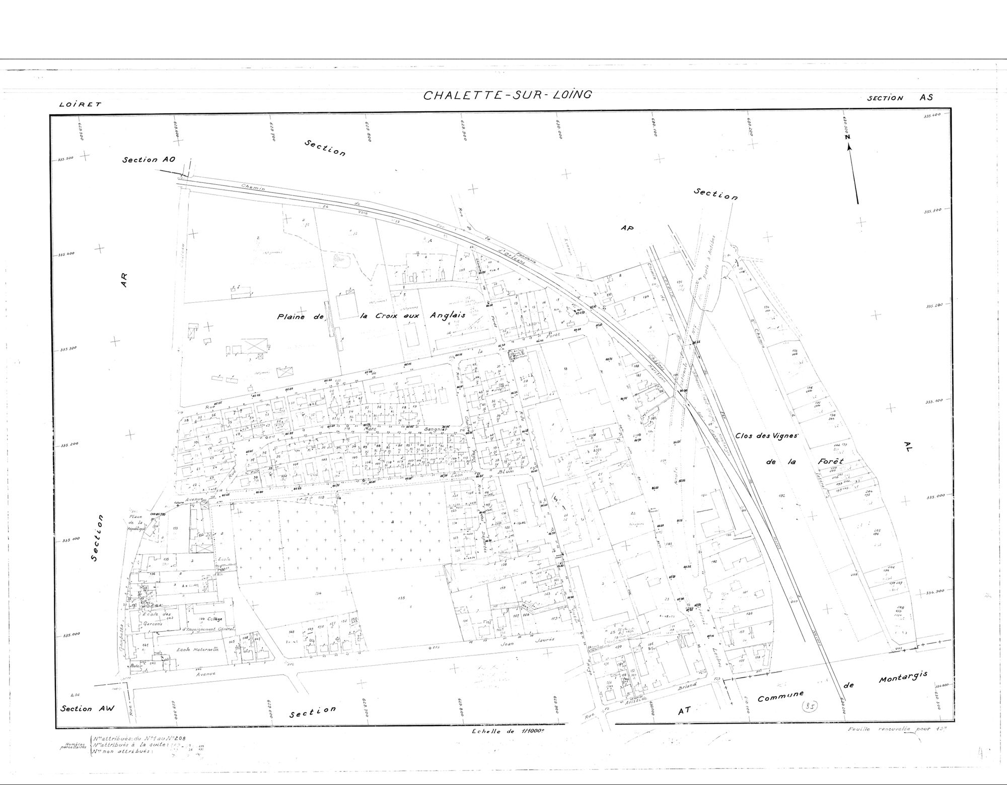 Châlette-sur-Loing - Sections