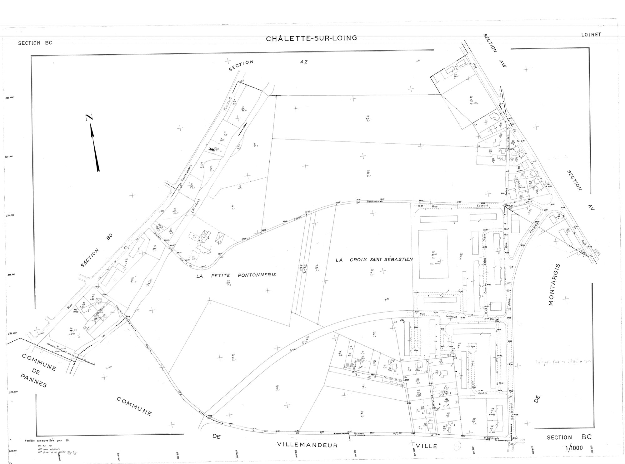 Châlette-sur-Loing - Sections