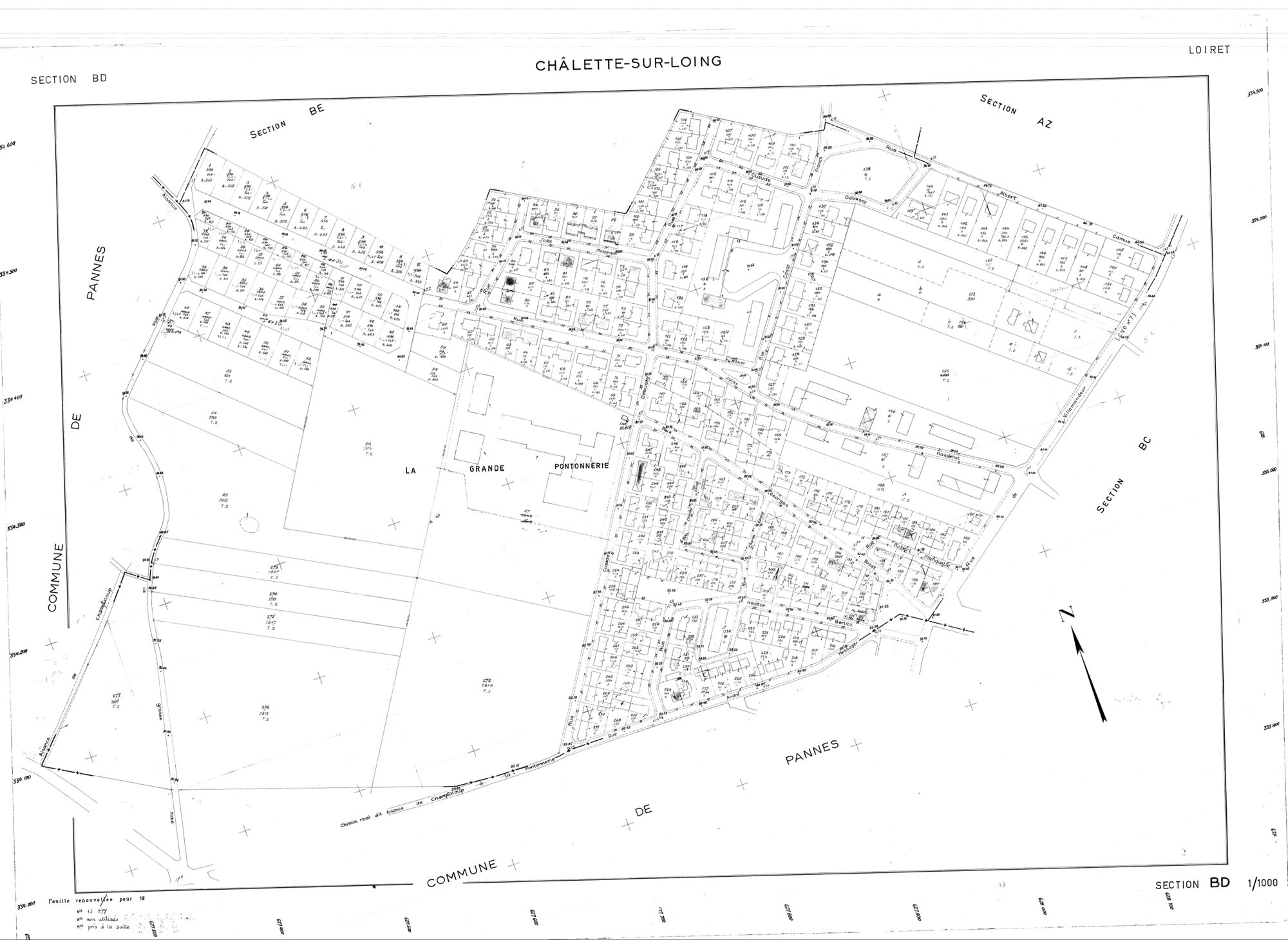 Châlette-sur-Loing - Sections