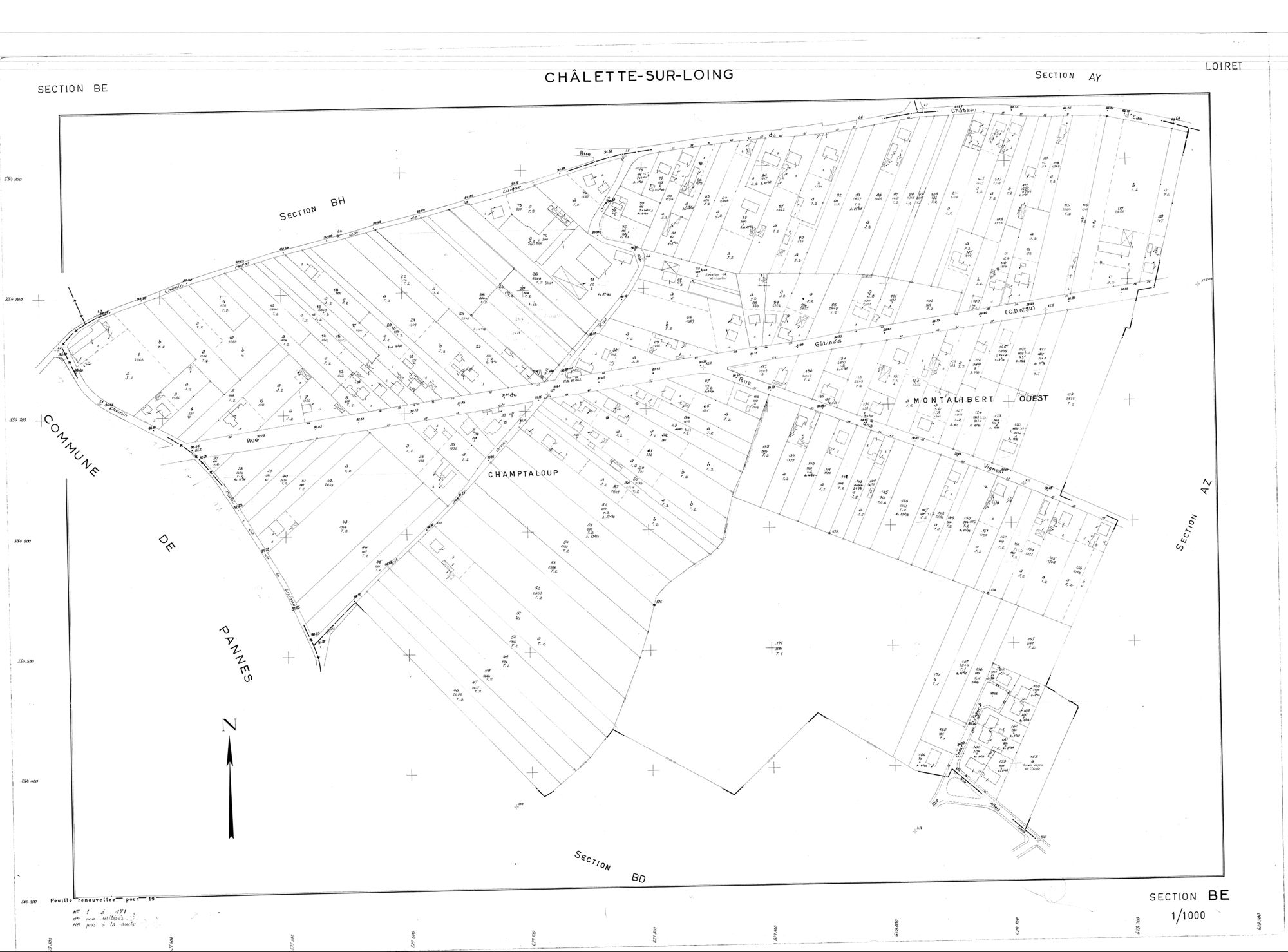 Châlette-sur-Loing - Sections