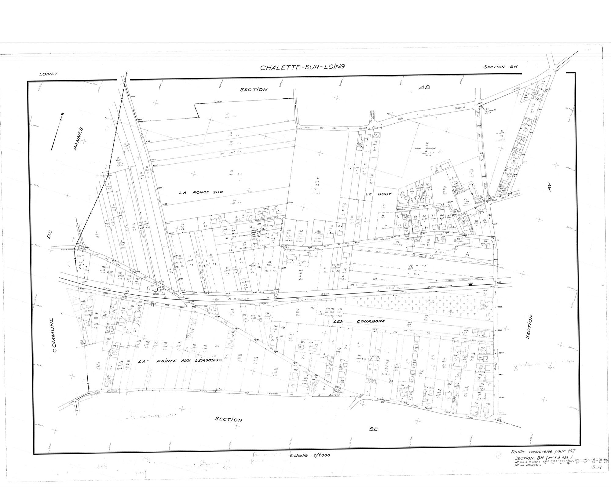 Châlette-sur-Loing - Sections