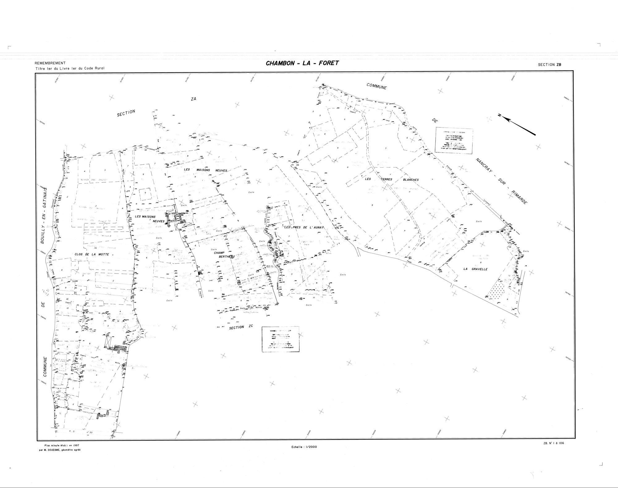 Chambon-la-Forêt - Sections