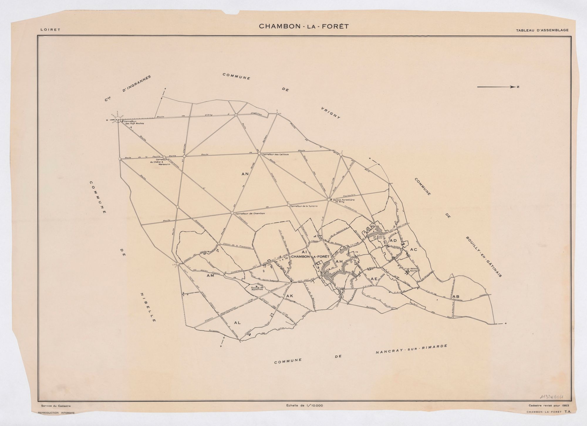 Chambon-la-Forêt - Tableau d'assemblage