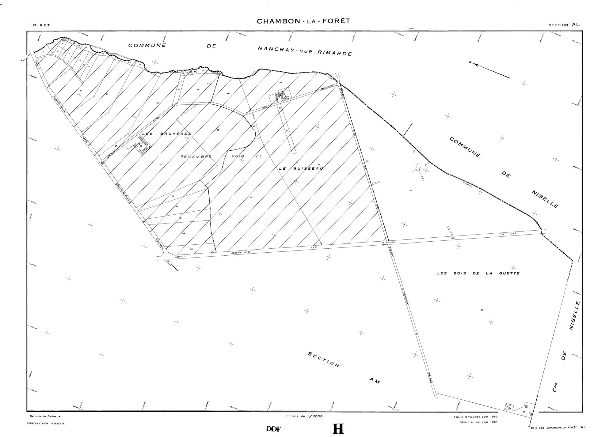 Chambon-la-Forêt - Sections
