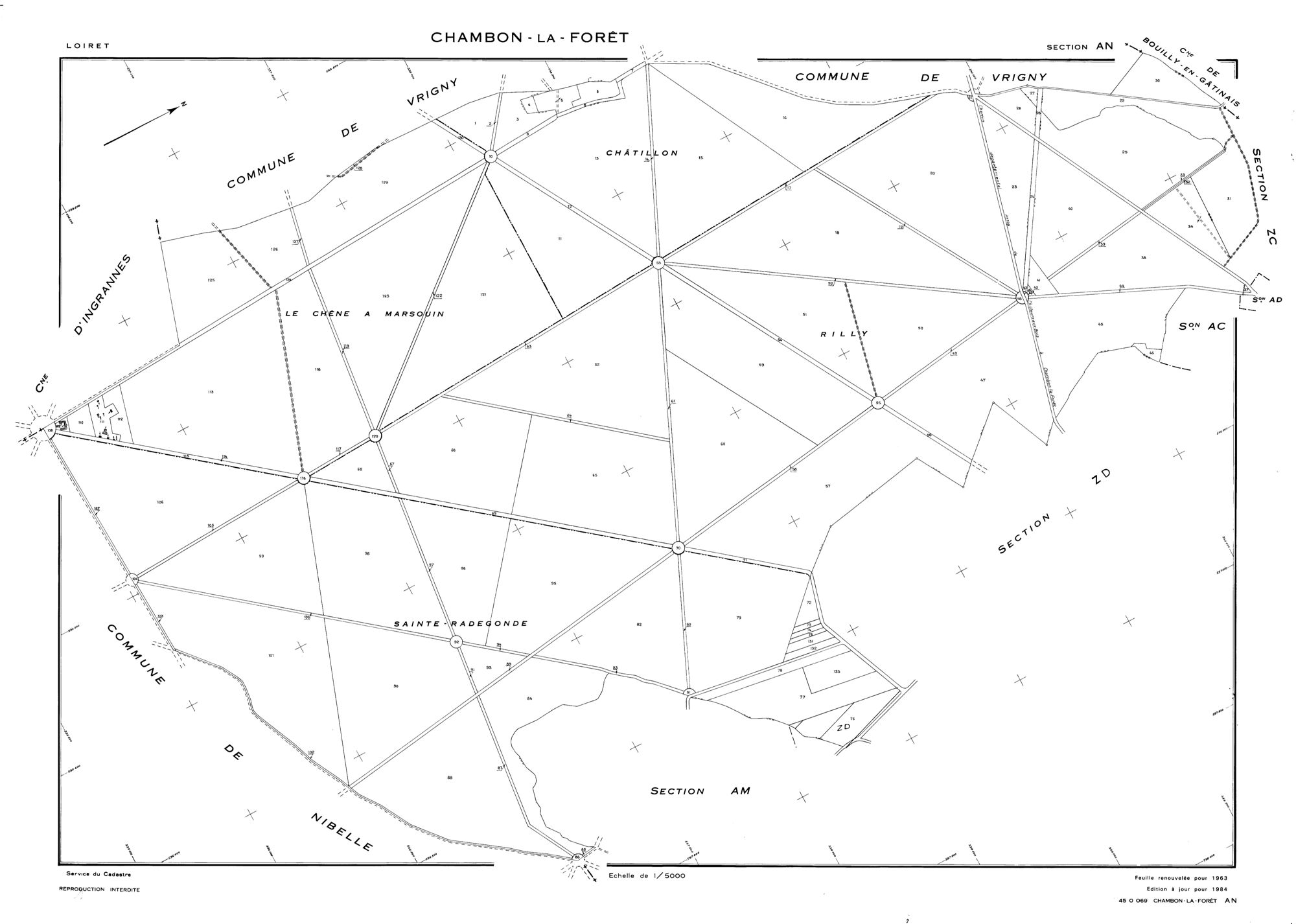 Chambon-la-Forêt - Sections
