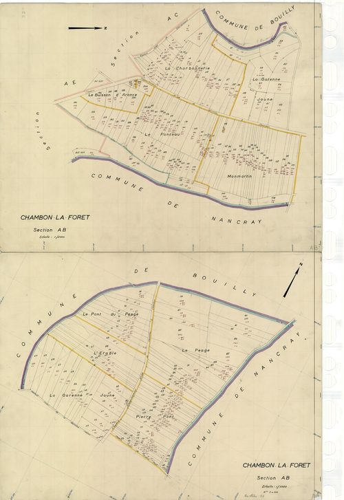Chambon-la-Forêt - Sections