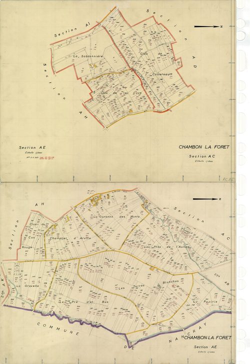 Chambon-la-Forêt - Sections