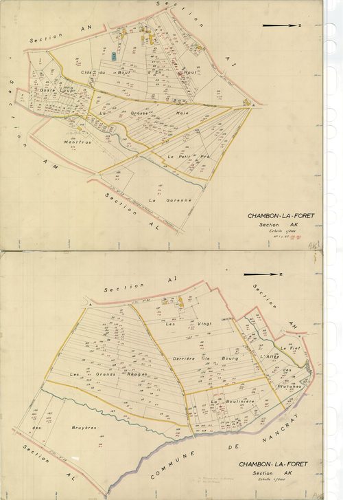 Chambon-la-Forêt - Sections