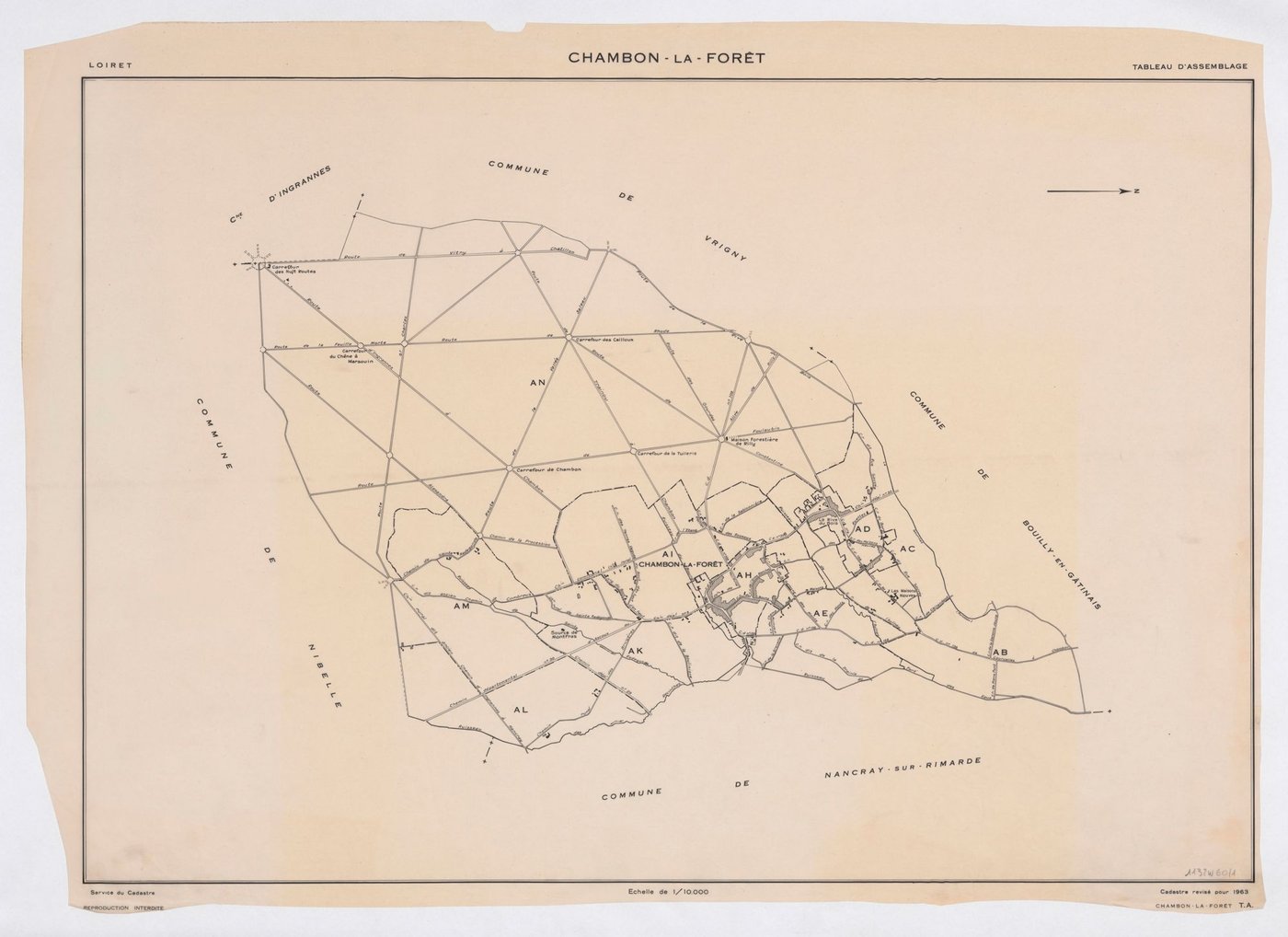 Chambon-la-Forêt - Tableau d'assemblage