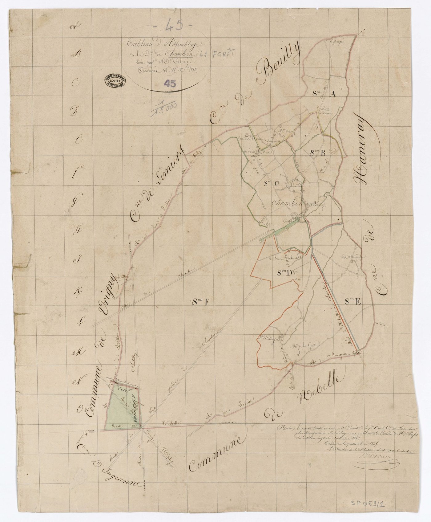 Chambon-la-Forêt - Tableau d'assemblage