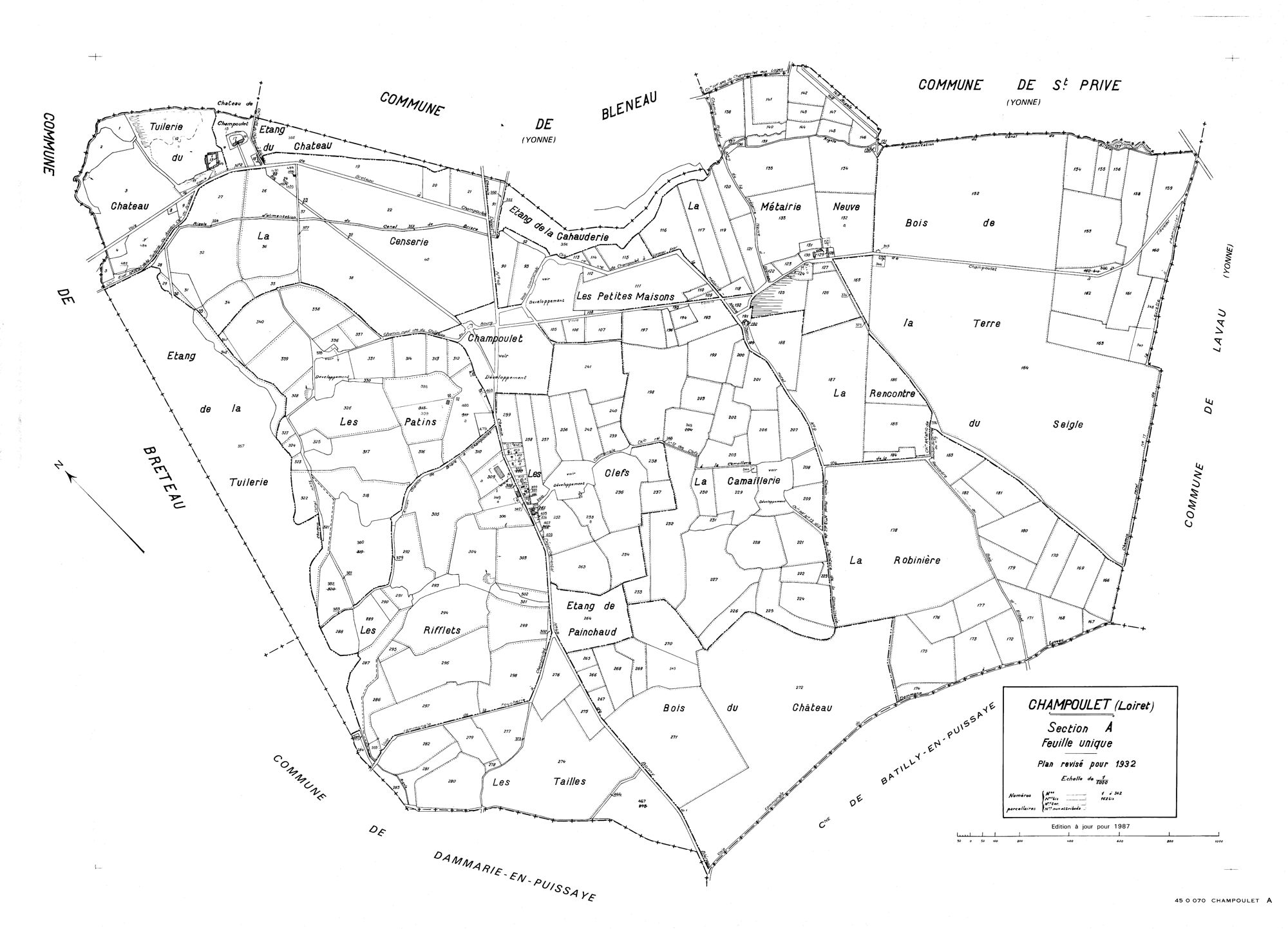 Champoulet - Sections