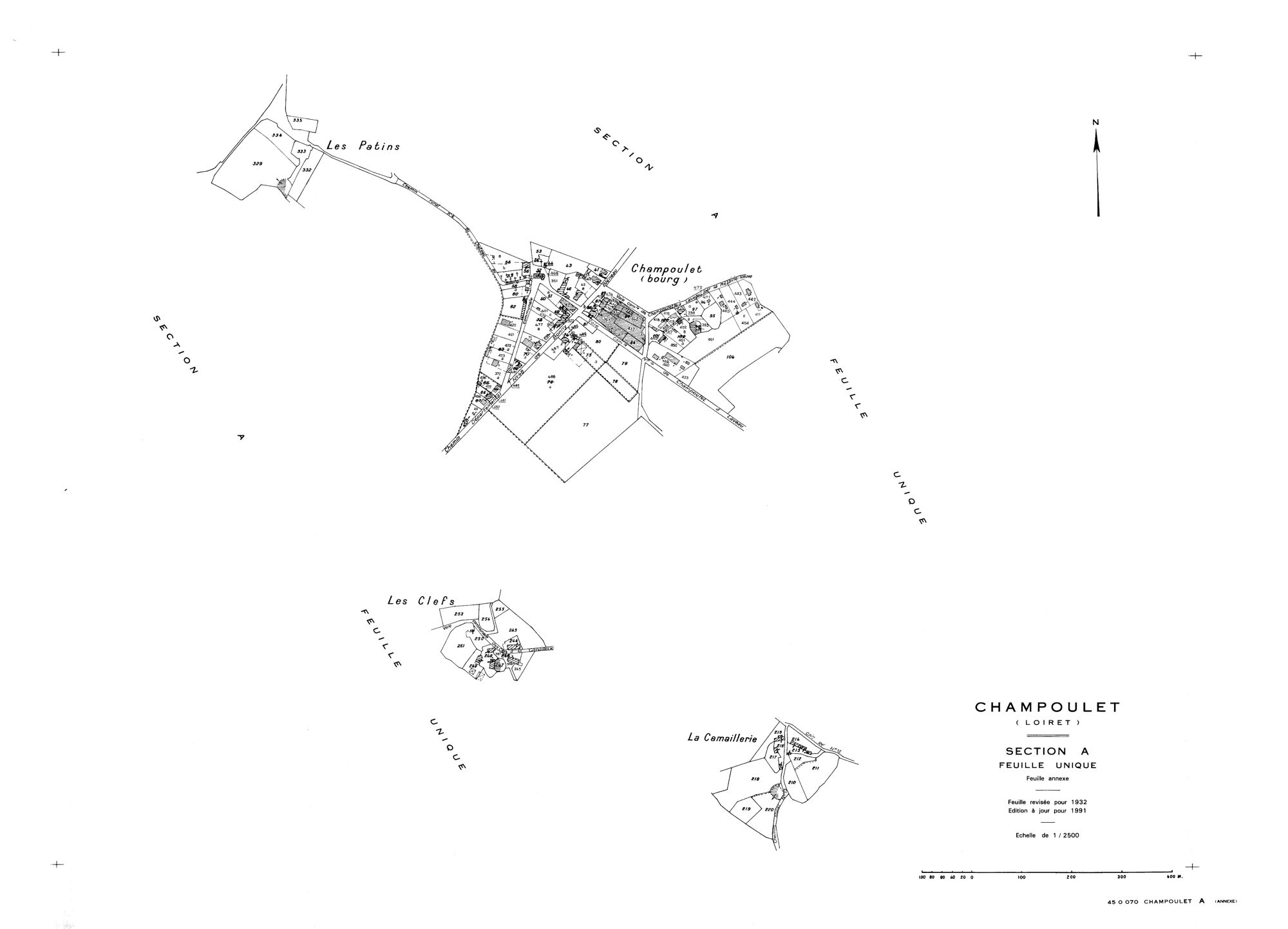 Champoulet - Sections