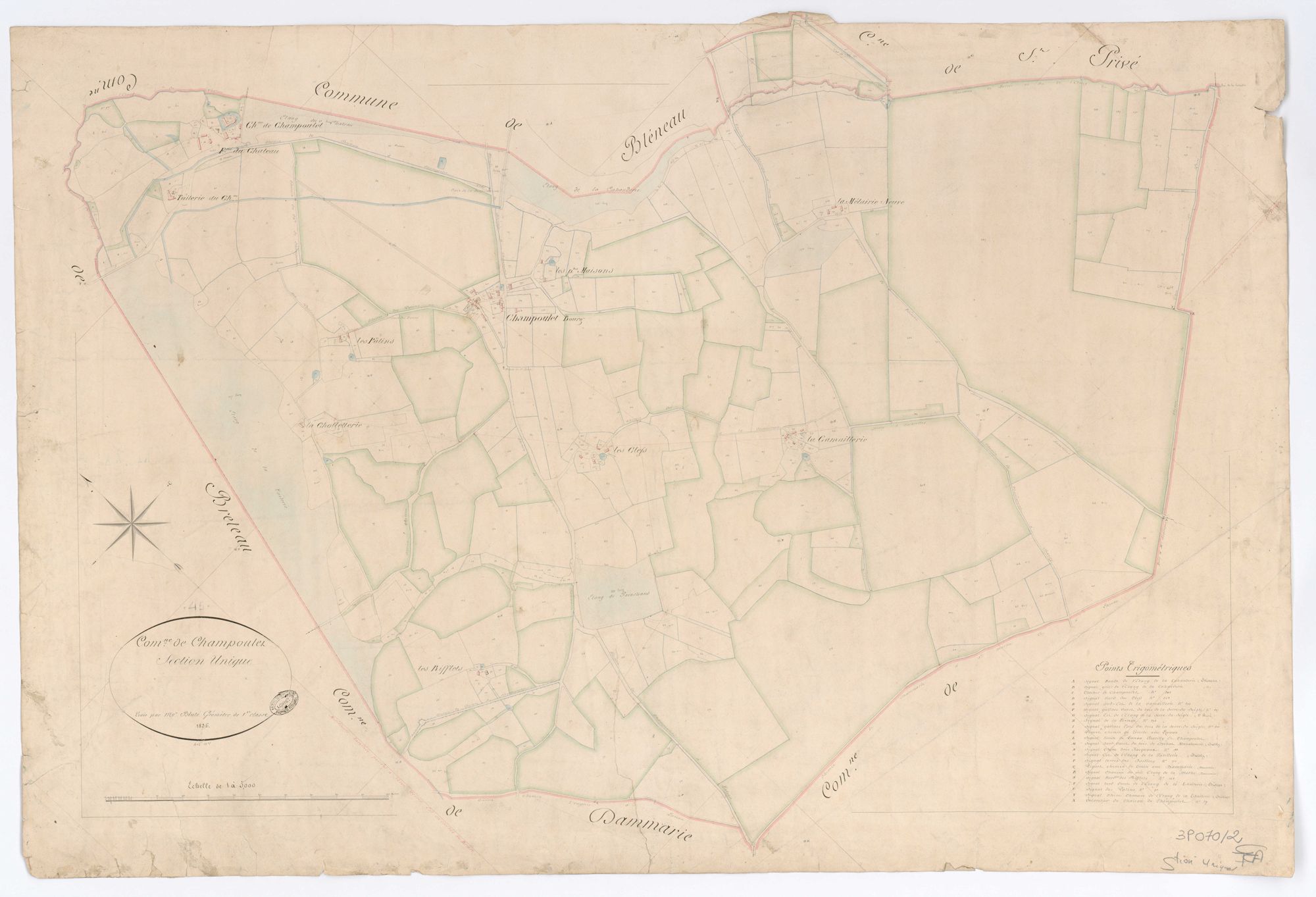 Champoulet - Sections