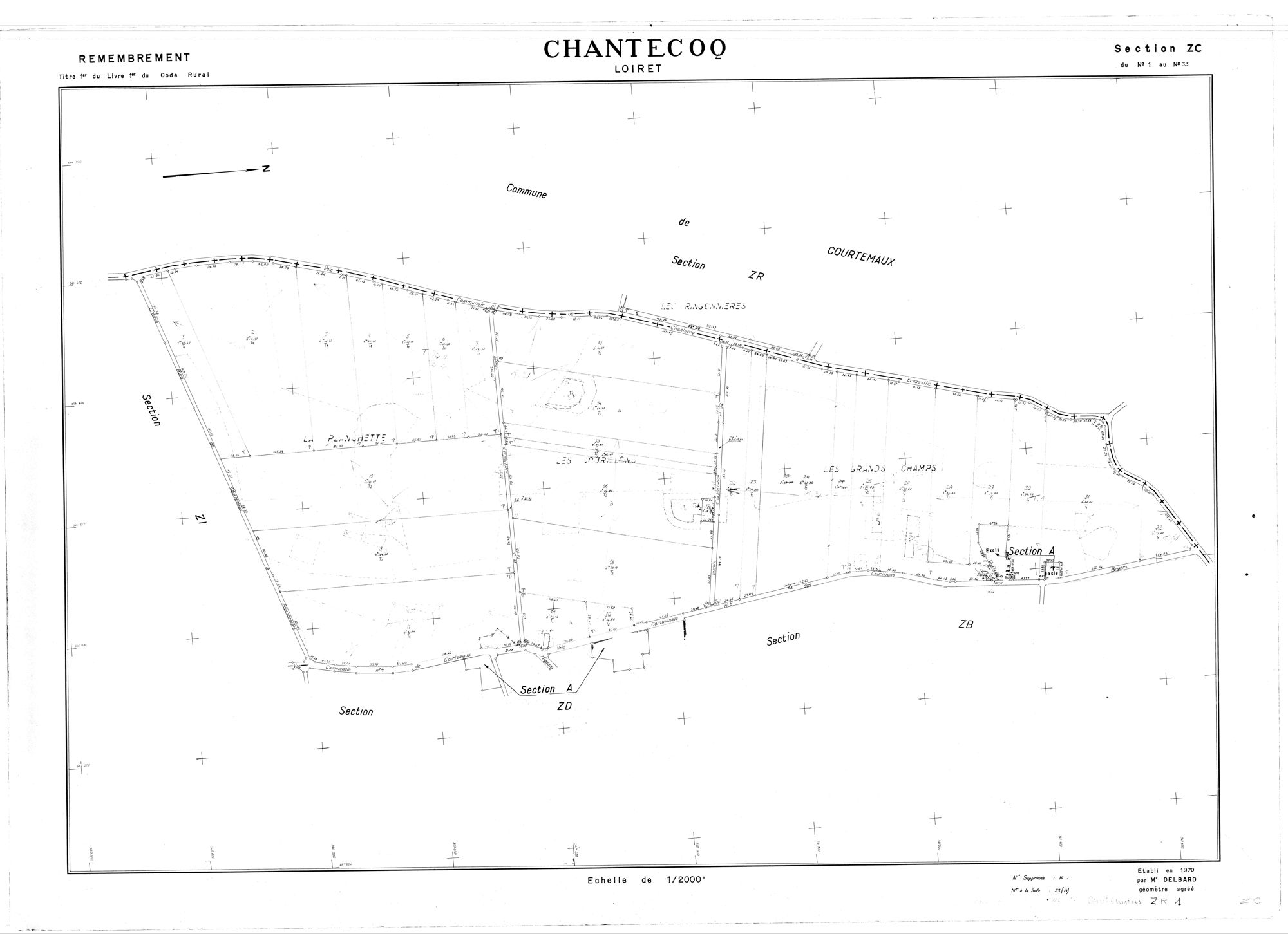 Chantecoq - Sections