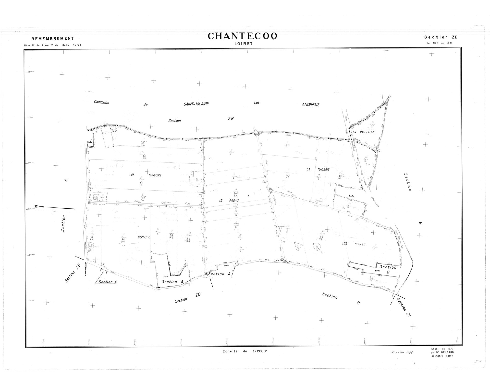Chantecoq - Sections