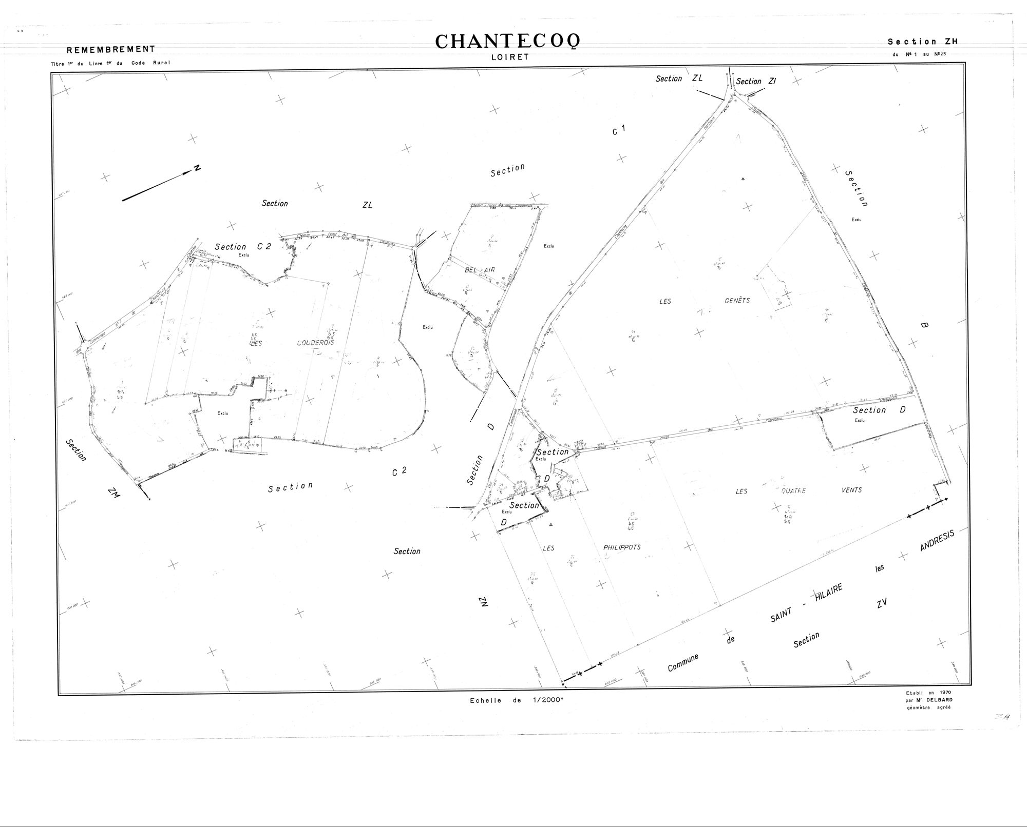 Chantecoq - Sections