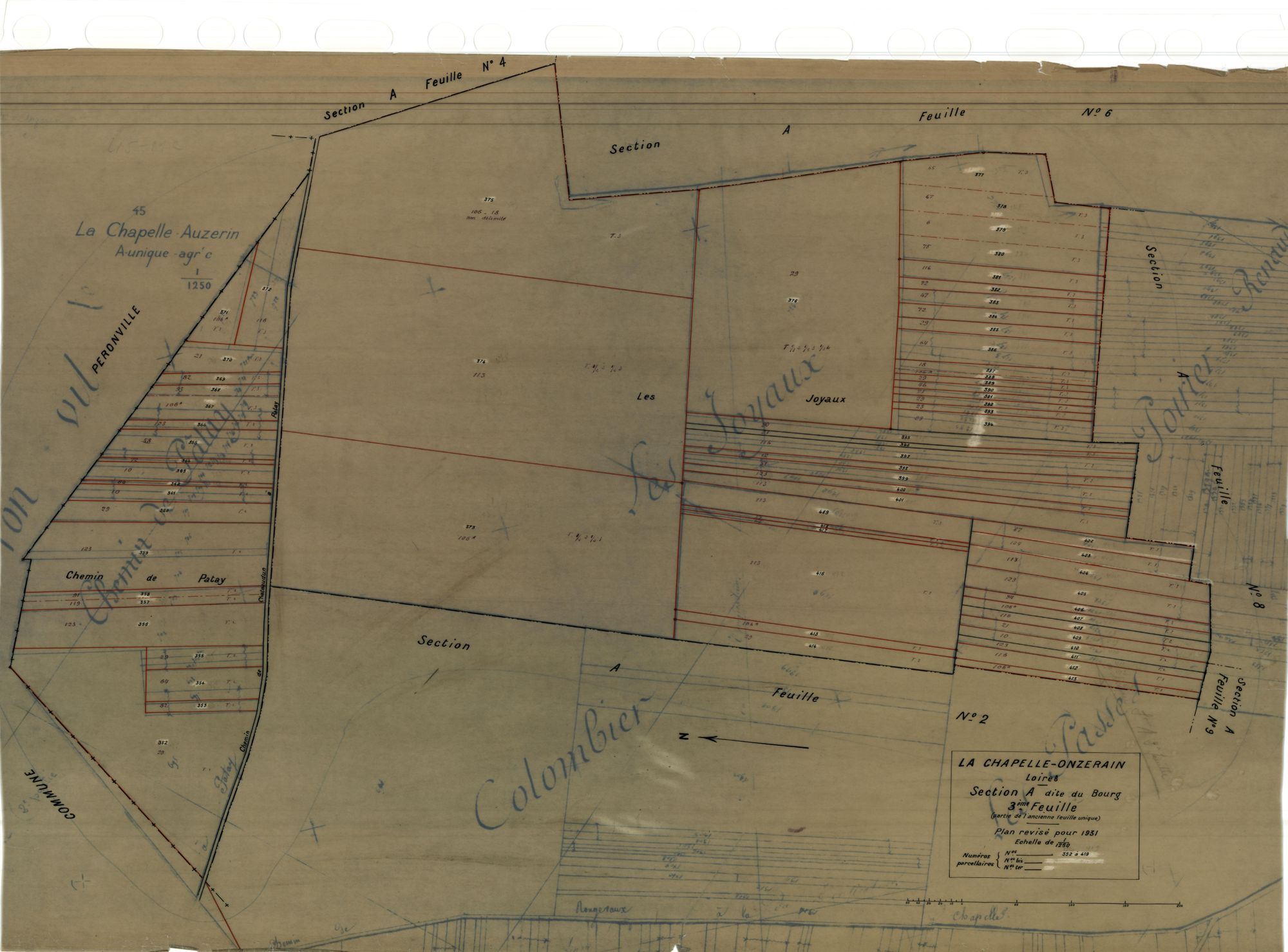 La Chapelle-Onzerain - Sections