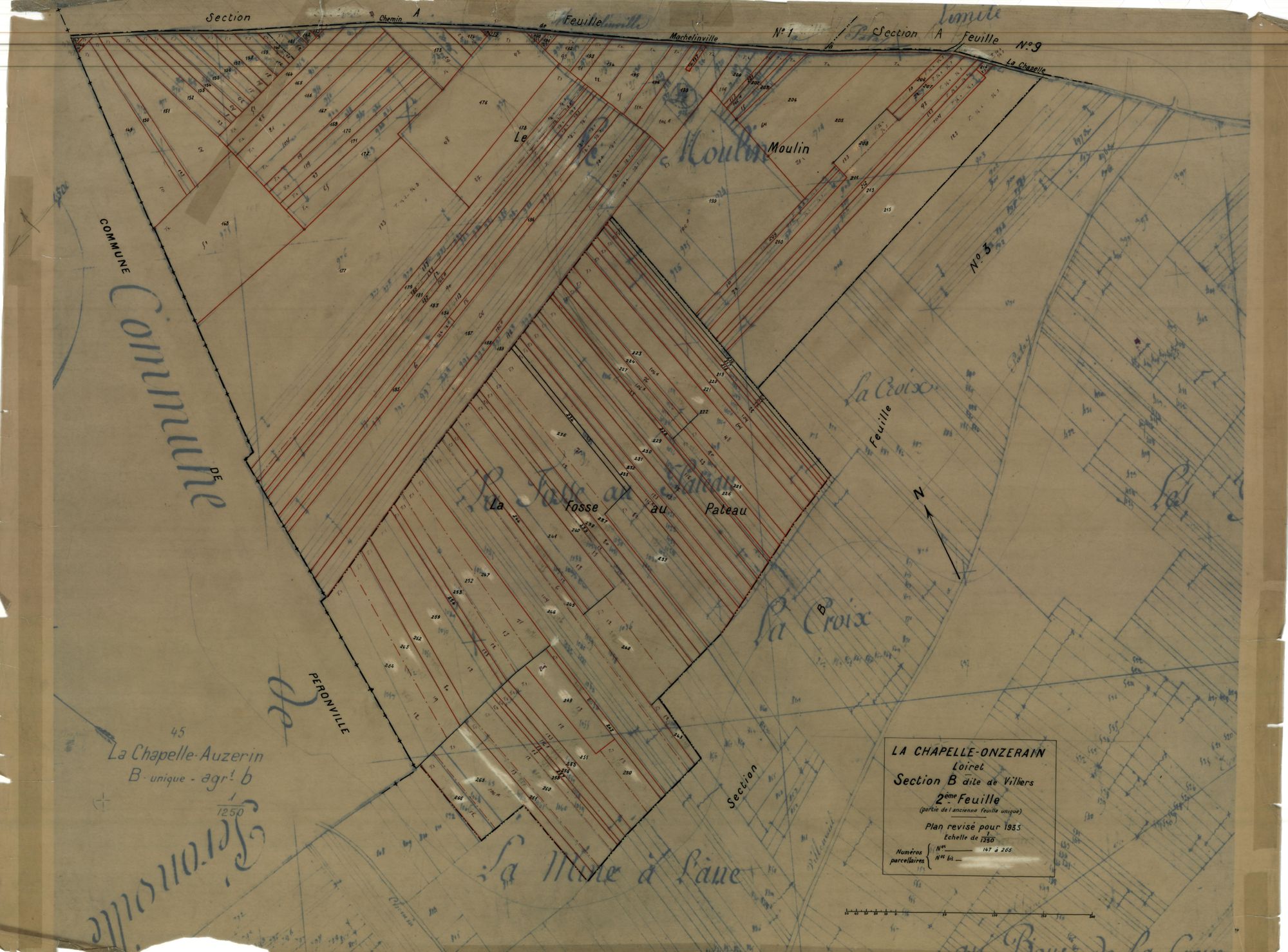La Chapelle-Onzerain - Sections