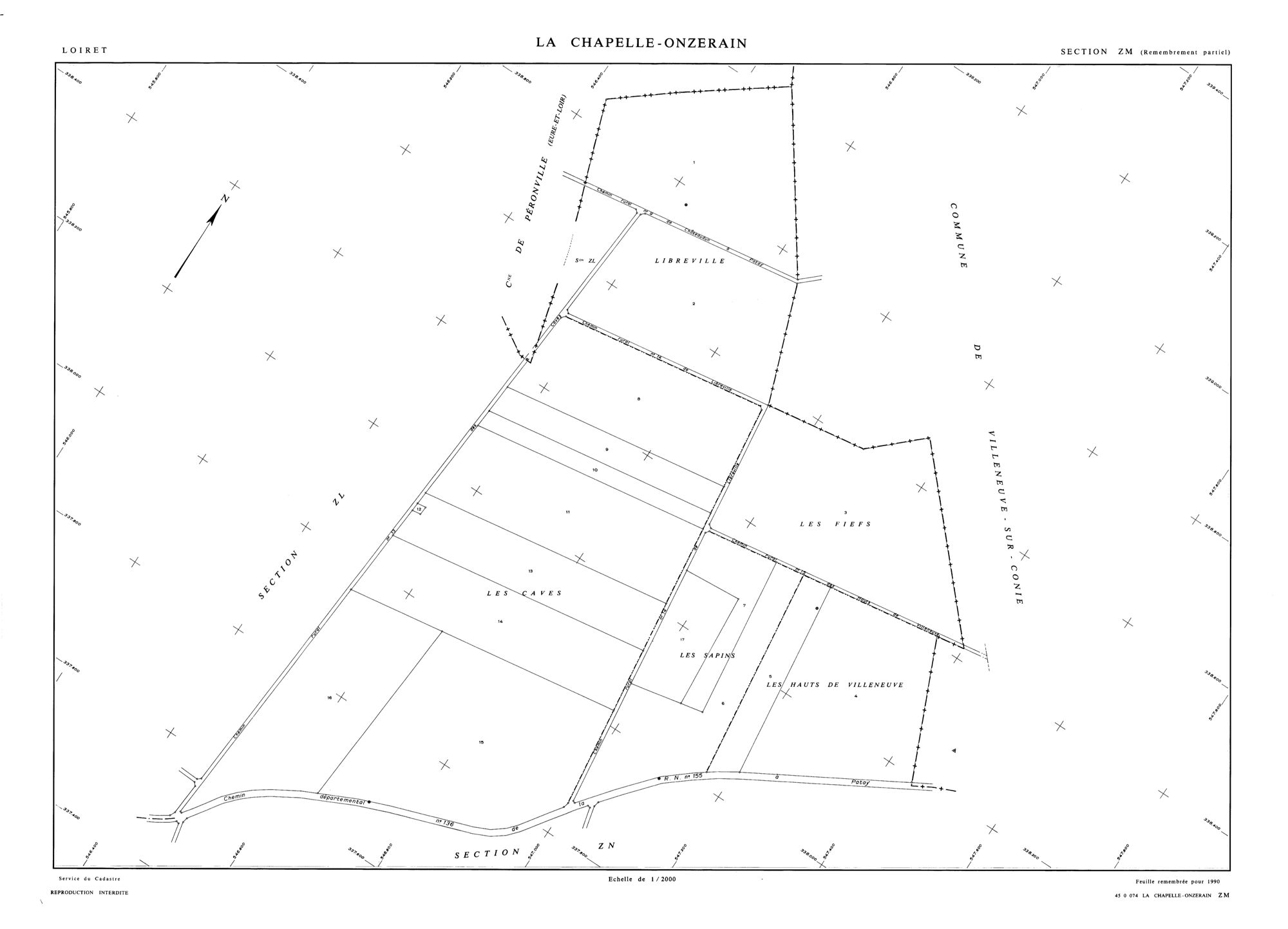 La Chapelle-Onzerain - Sections