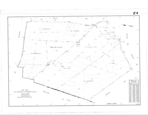 La Chapelle-Onzerain - Sections
