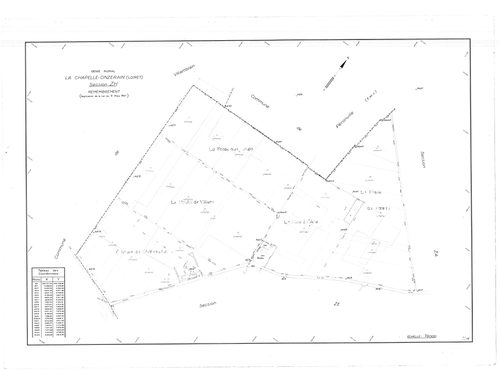 La Chapelle-Onzerain - Sections